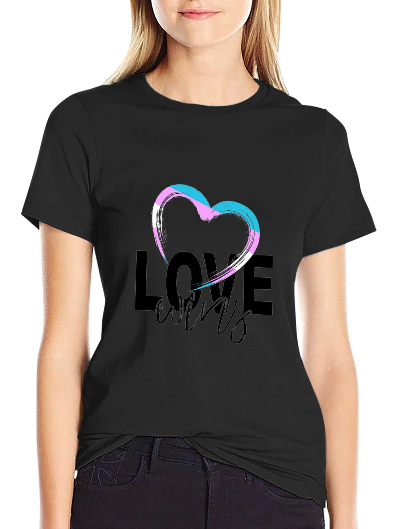 Love Wins Transgender Pride Heart T-Shirt