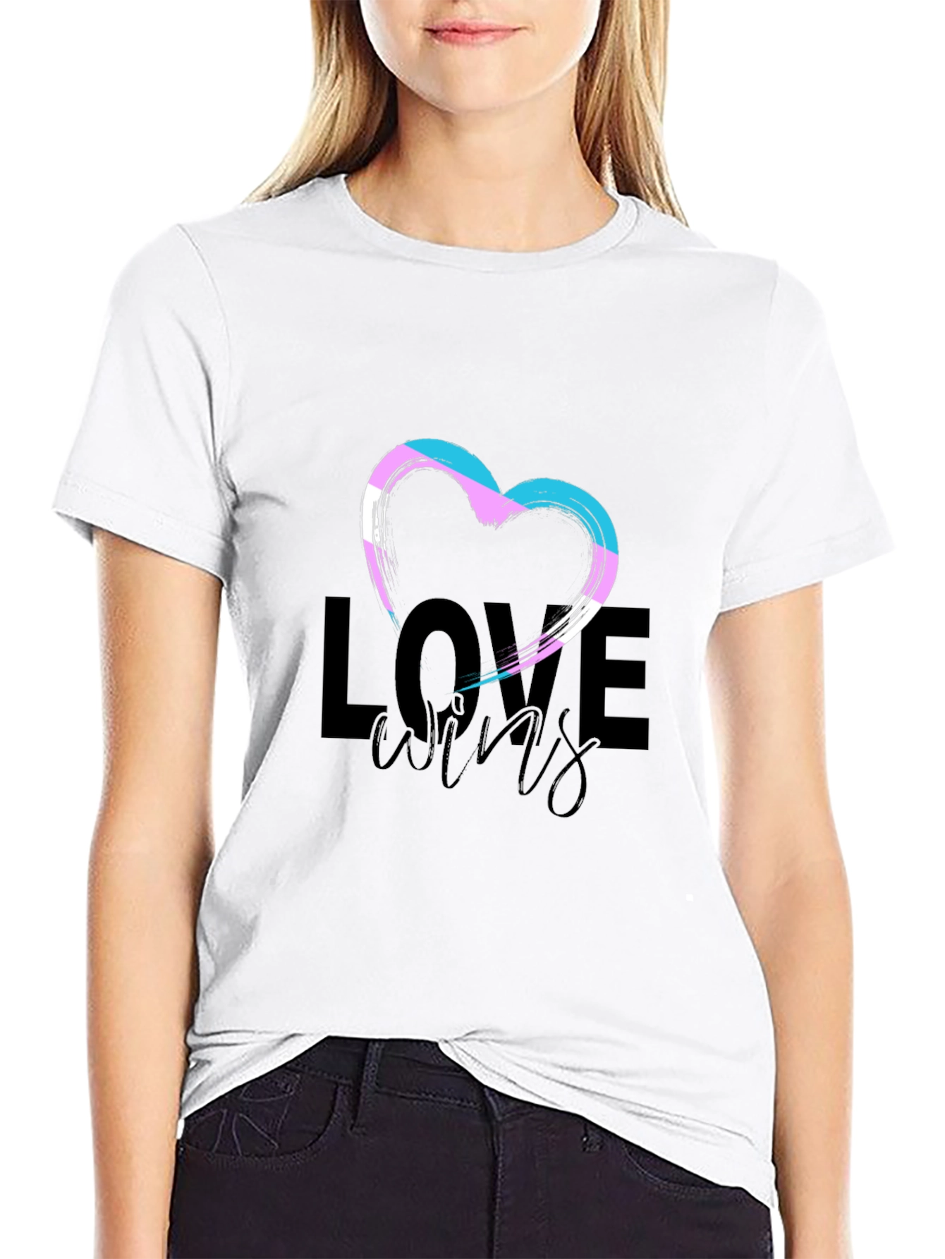 Love Wins Transgender Pride Heart T-Shirt