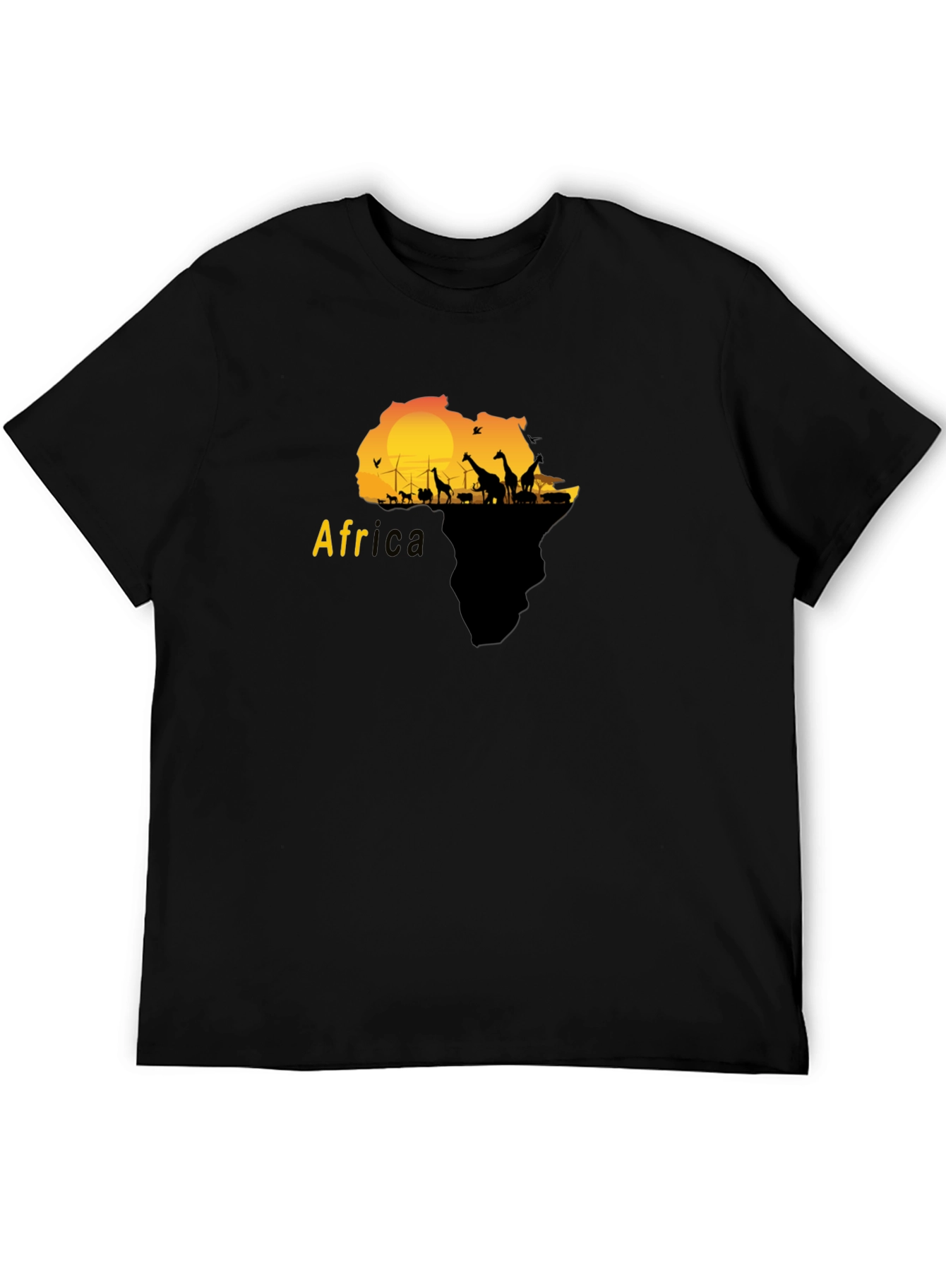 Africa Silhouette Graphic T-Shirt