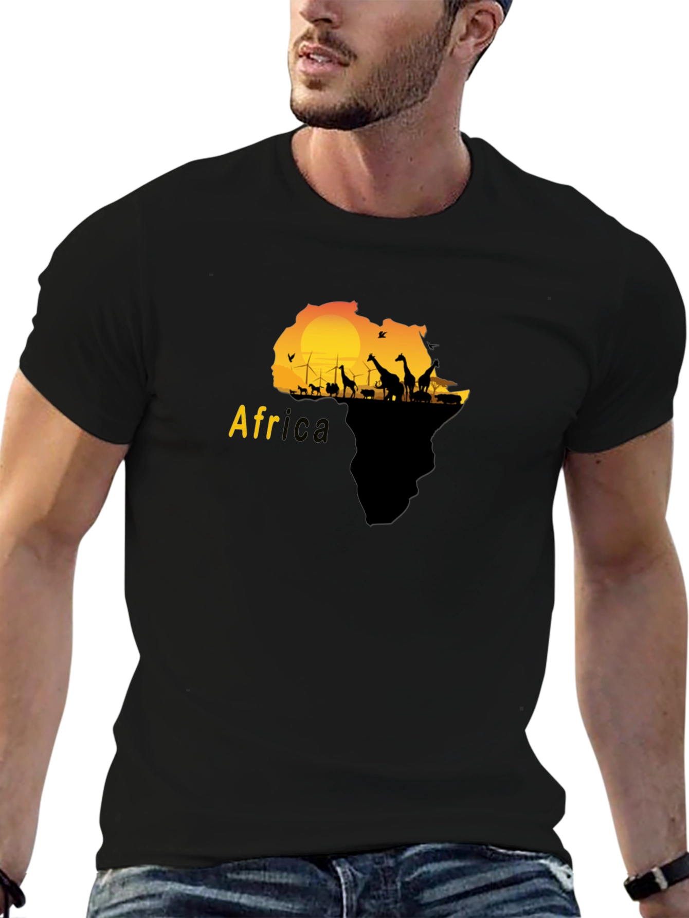 Africa Silhouette Graphic T-Shirt