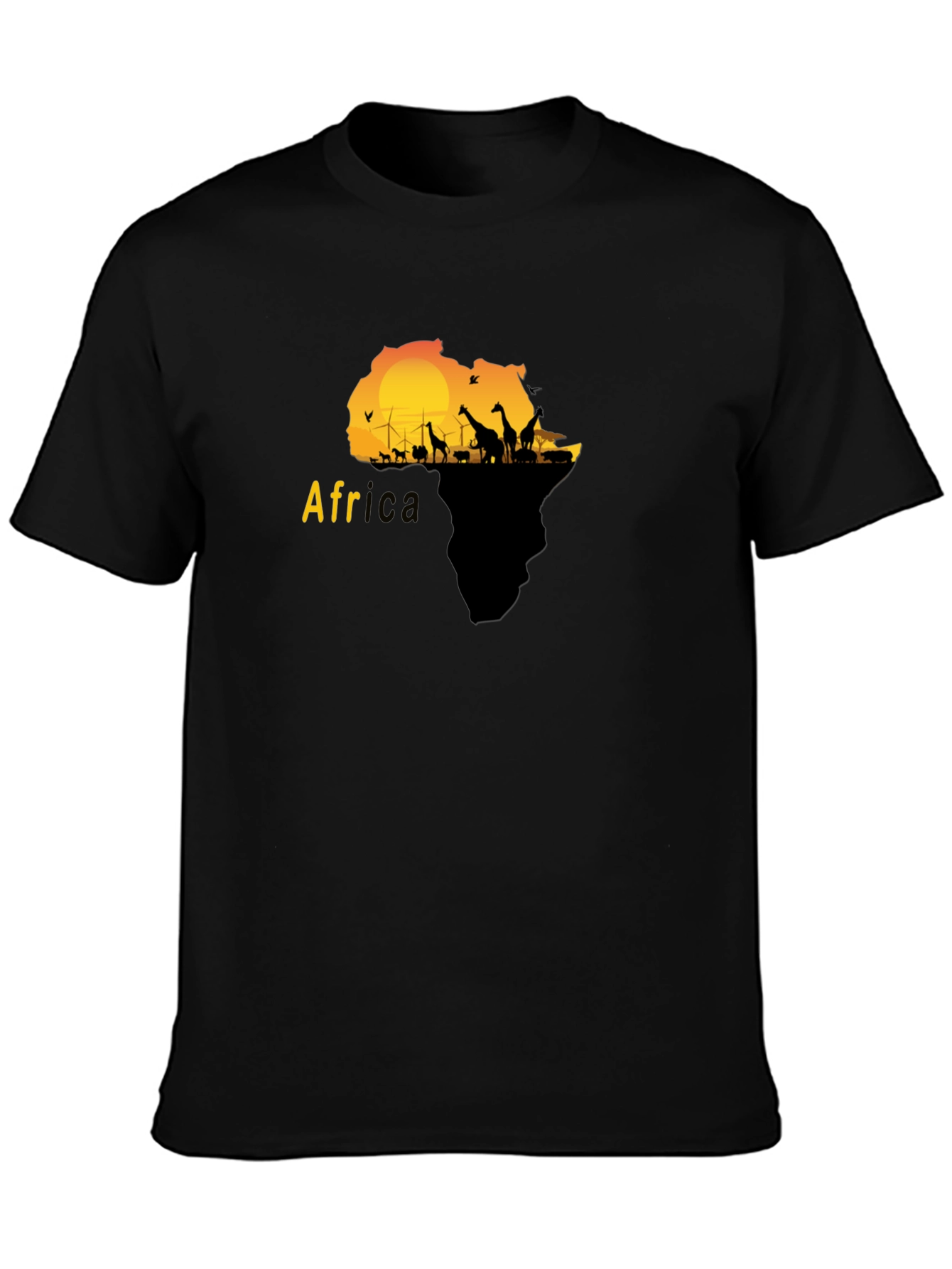 Africa Silhouette Graphic T-Shirt