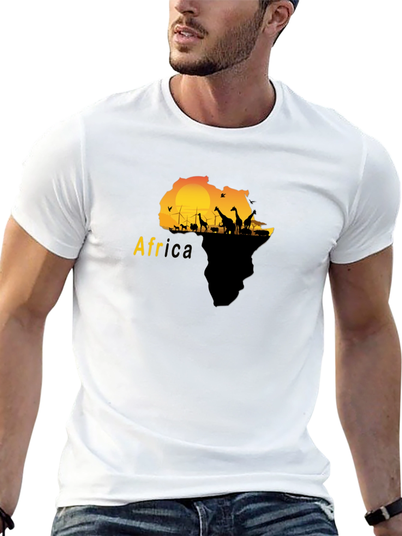 Africa Silhouette Graphic T-Shirt