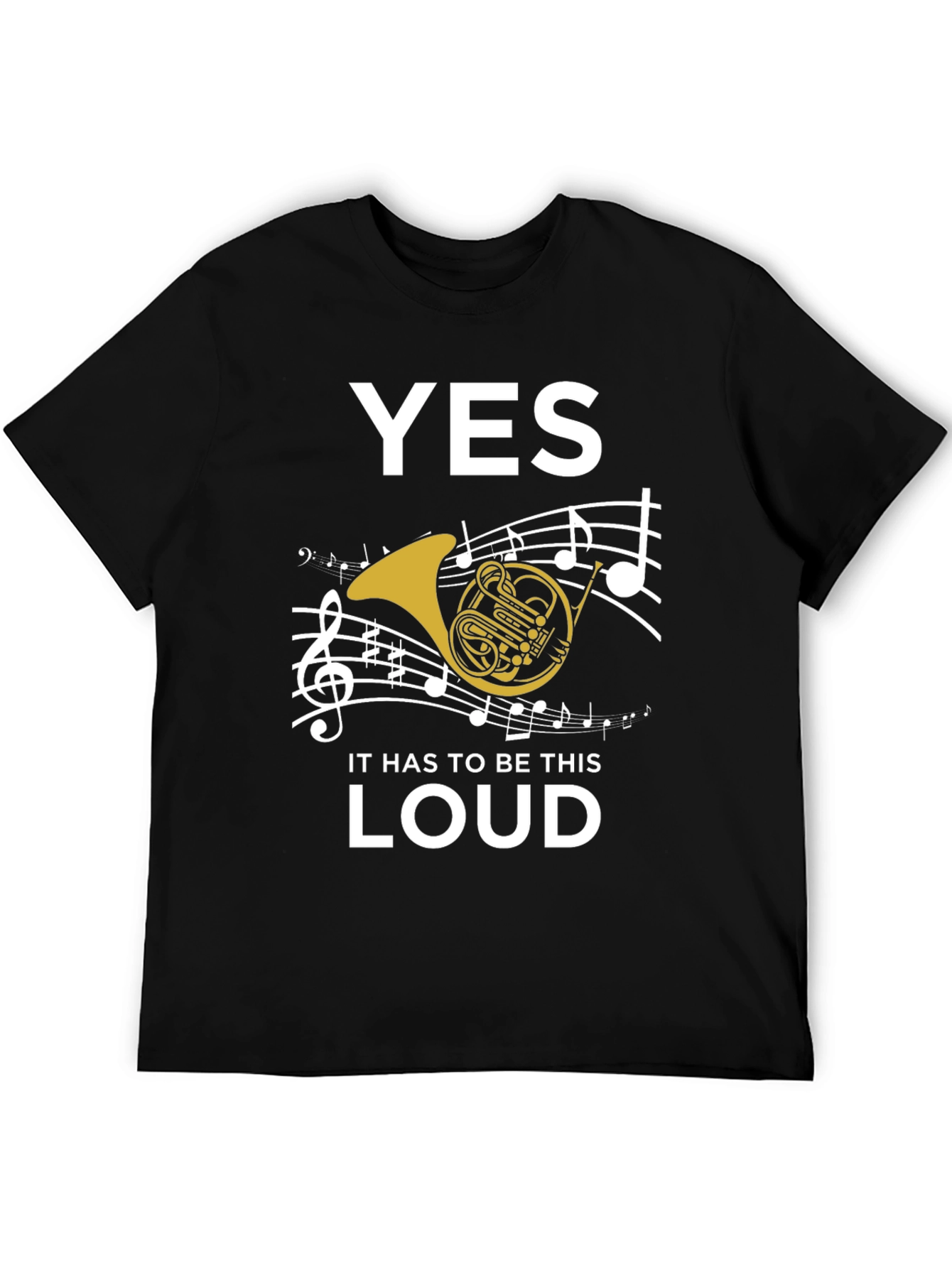 Funny French Horn Music T-Shirt
