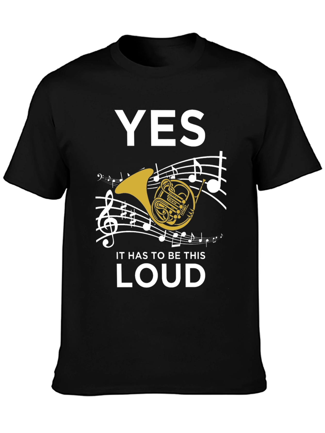 Funny French Horn Music T-Shirt