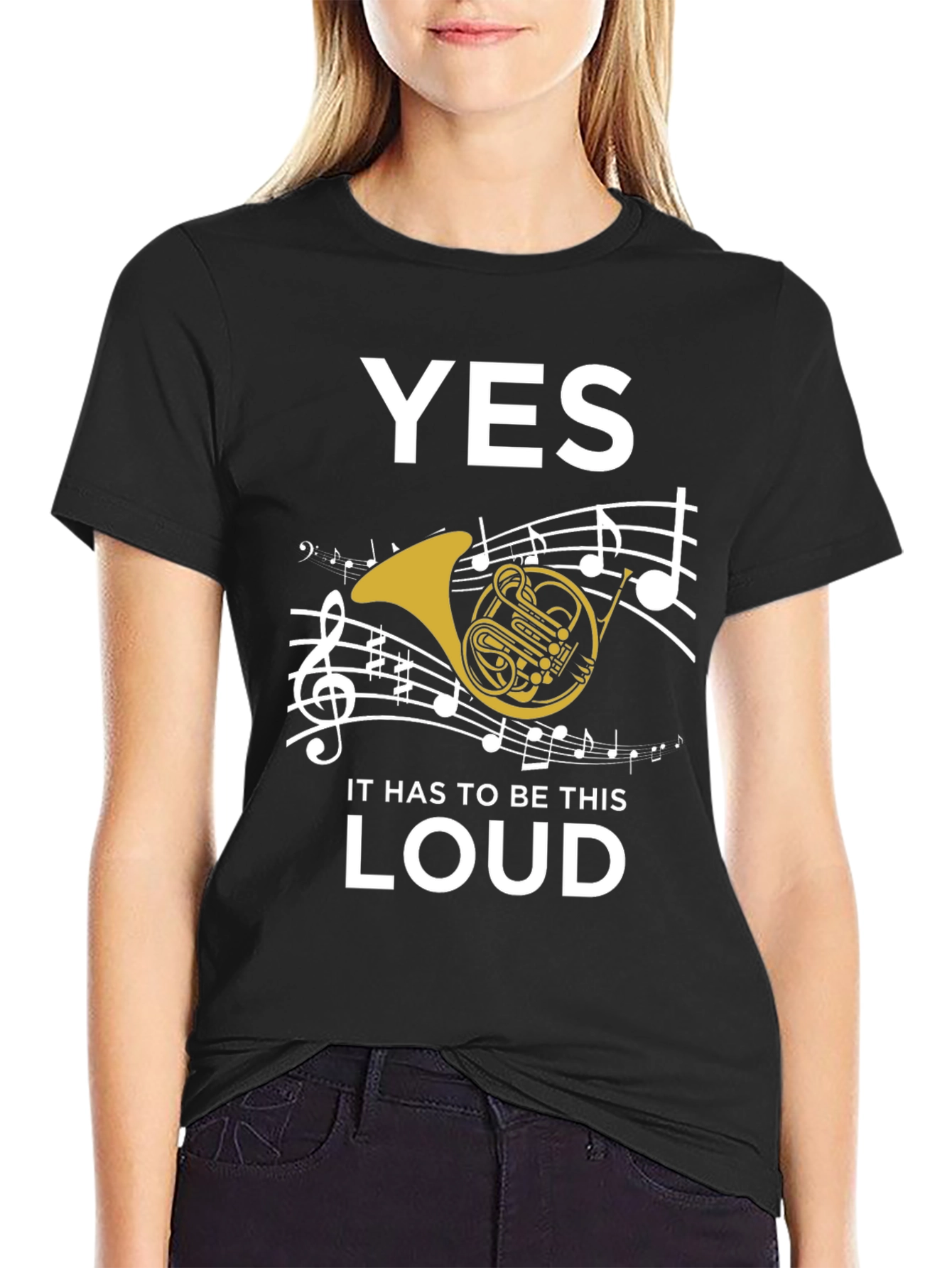 Funny French Horn Music T-Shirt