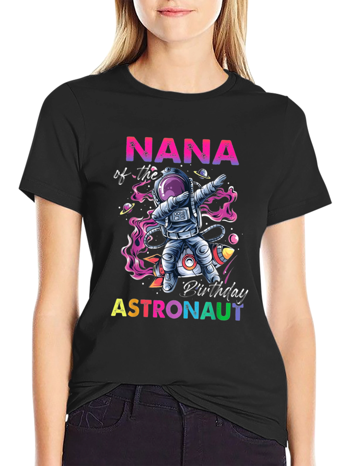Nana Astronaut Birthday T-Shirt