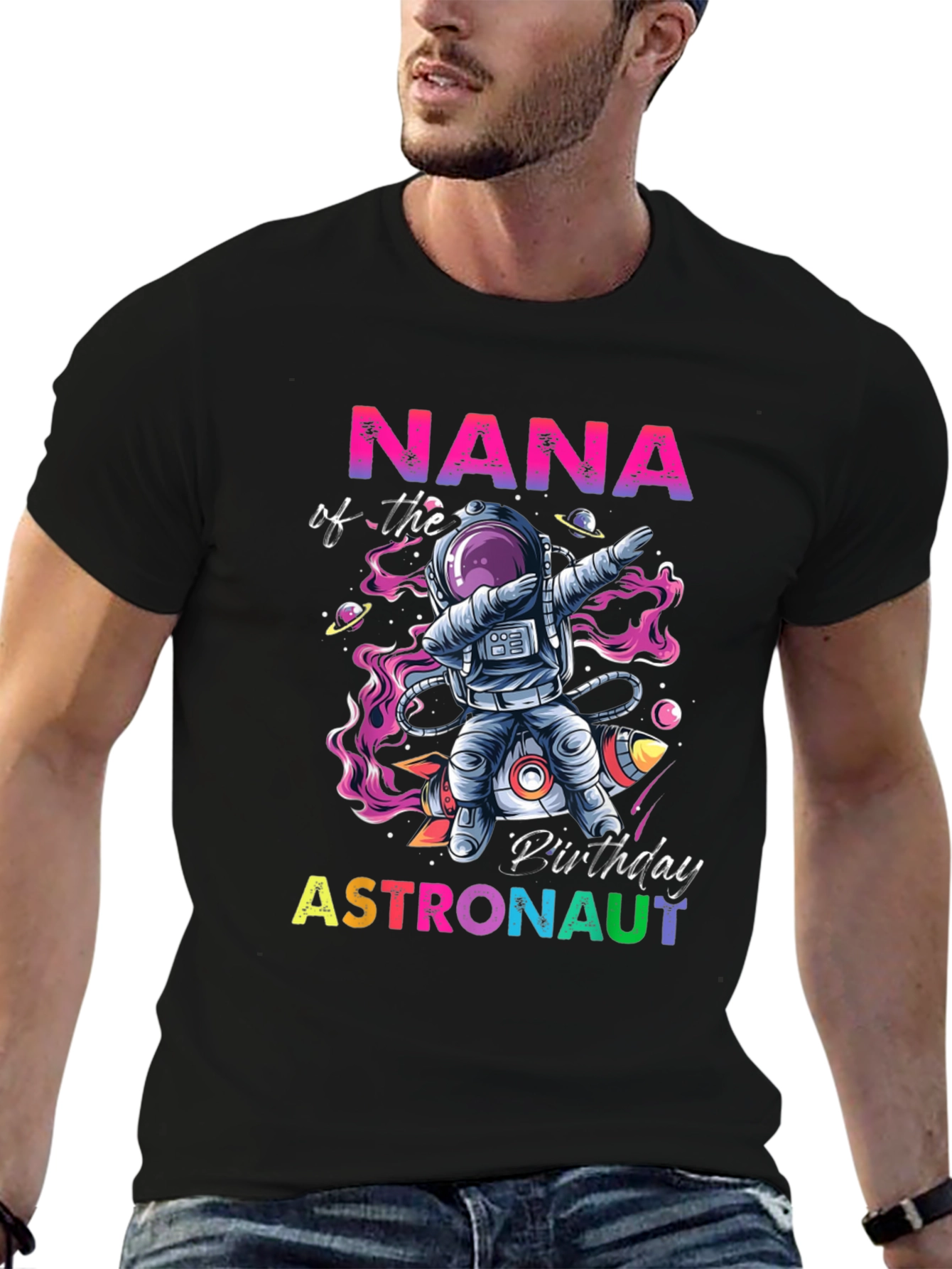 Nana Astronaut Birthday T-Shirt