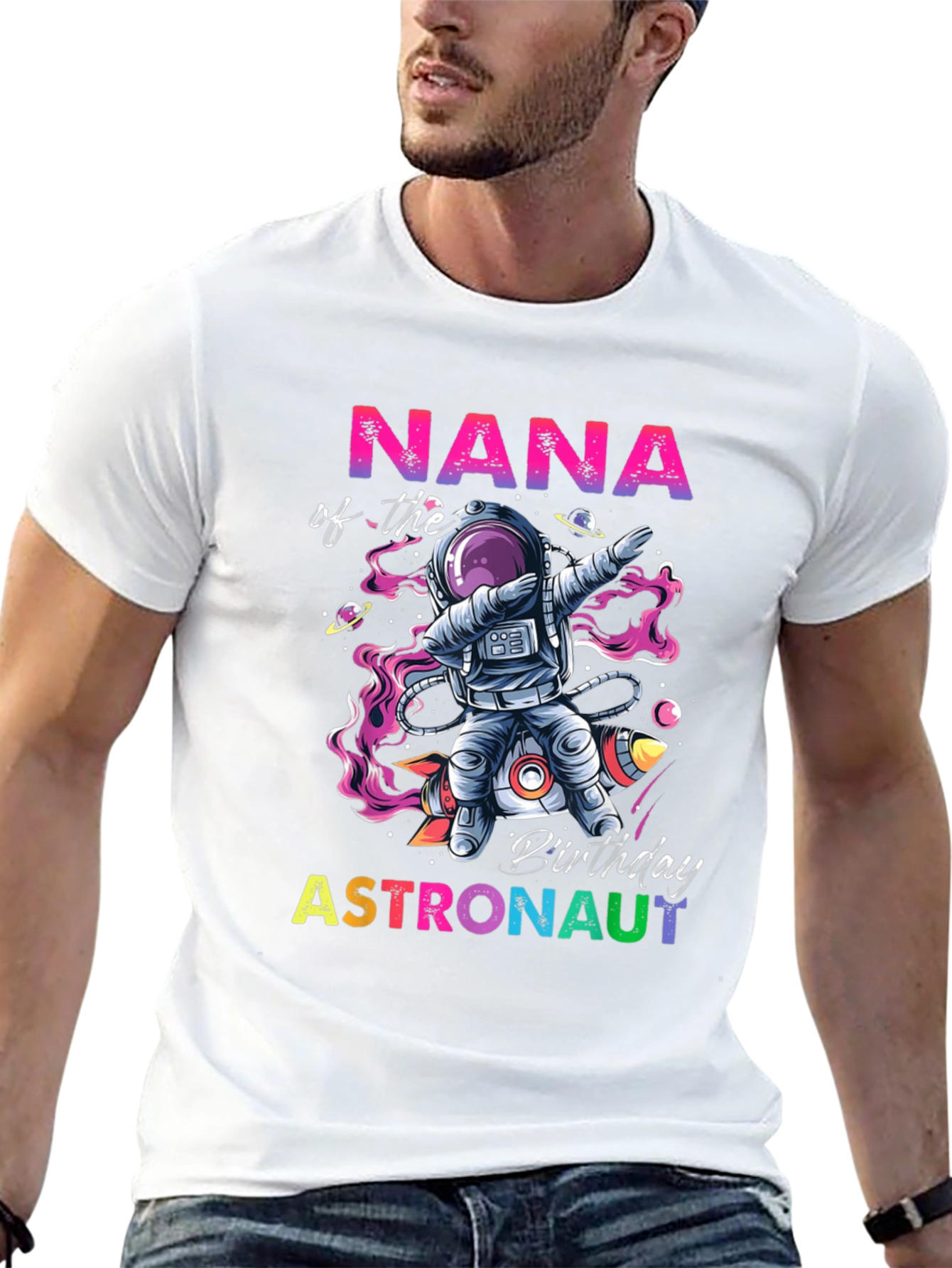 Nana Astronaut Birthday T-Shirt