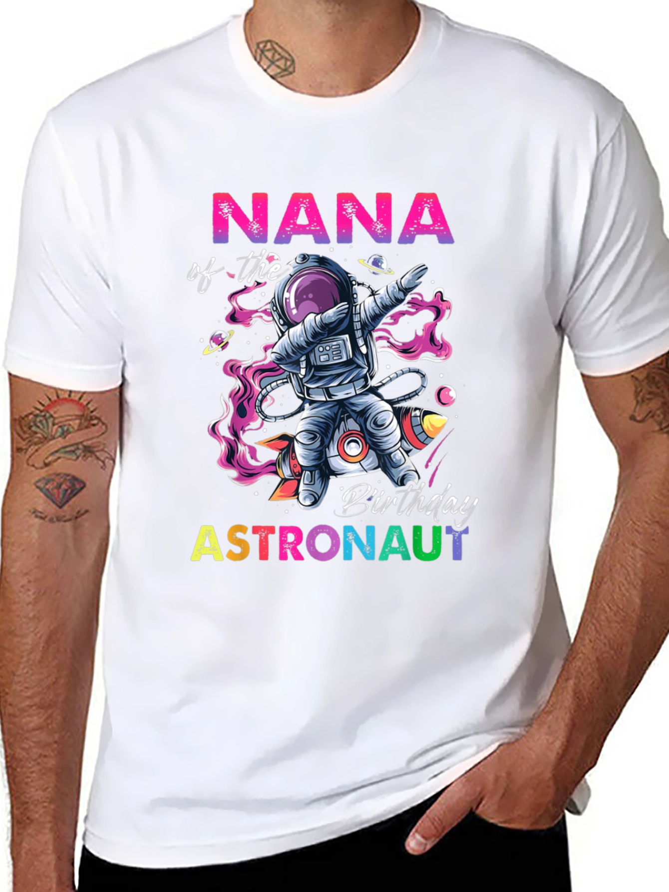 Nana Astronaut Birthday T-Shirt