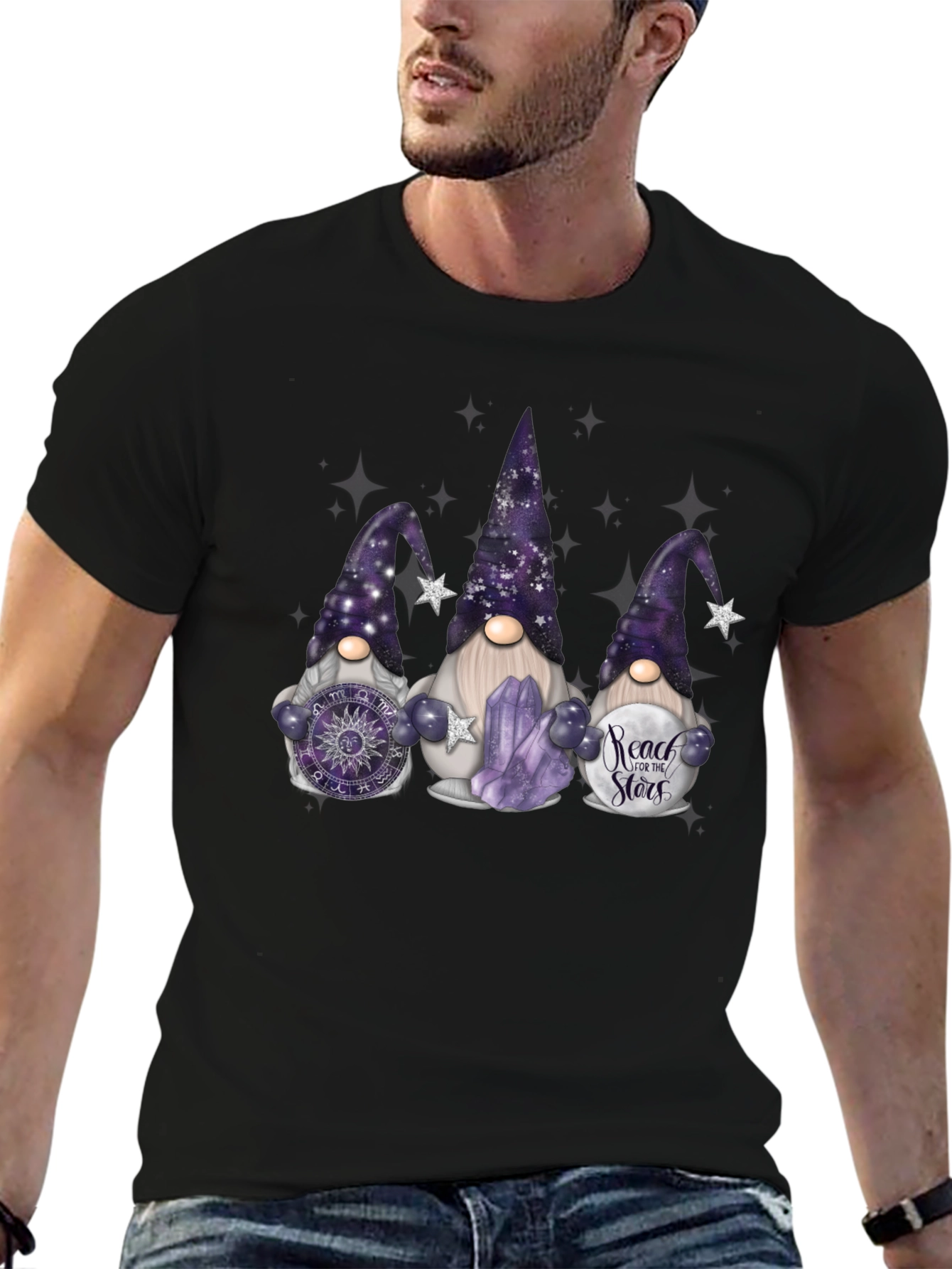 Gnome T-Shirt: Reach for the Stars!