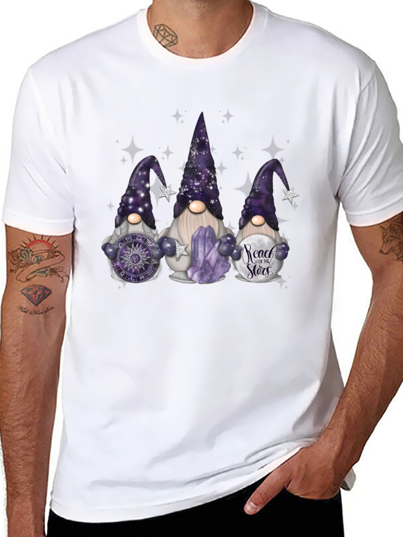 Gnome T-Shirt: Reach for the Stars!