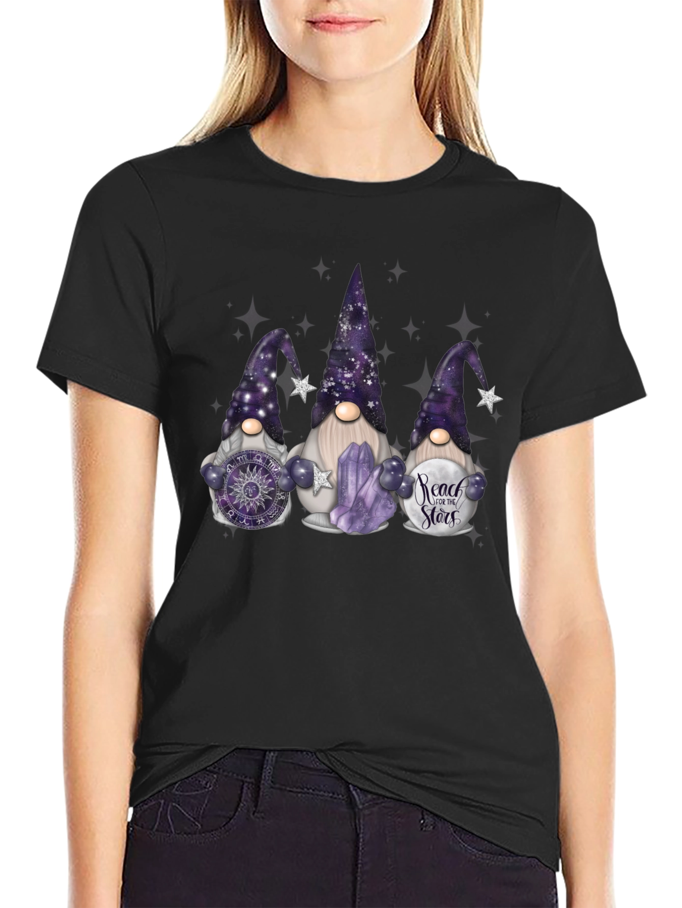 Gnome T-Shirt: Reach for the Stars!