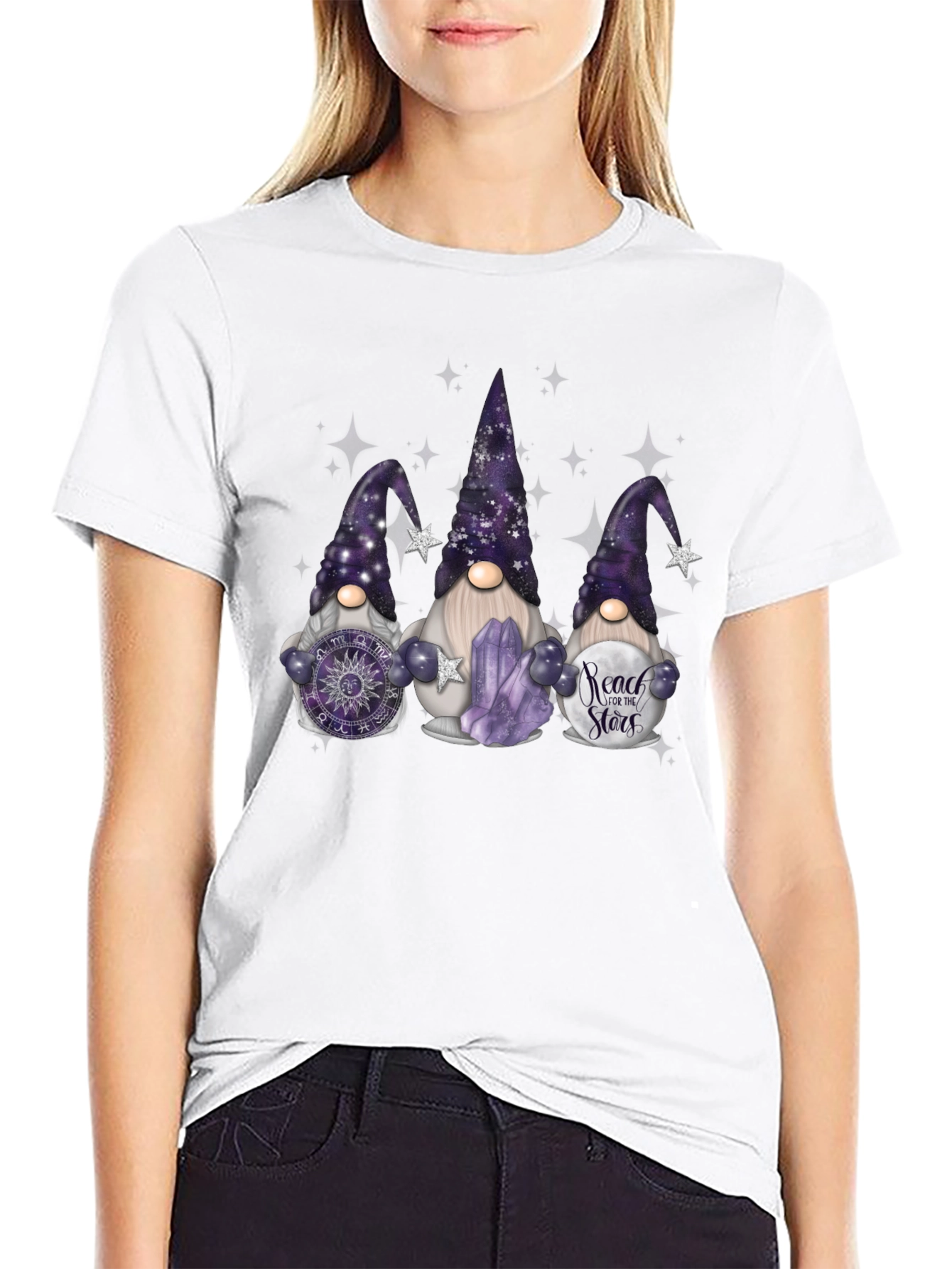 Gnome T-Shirt: Reach for the Stars!