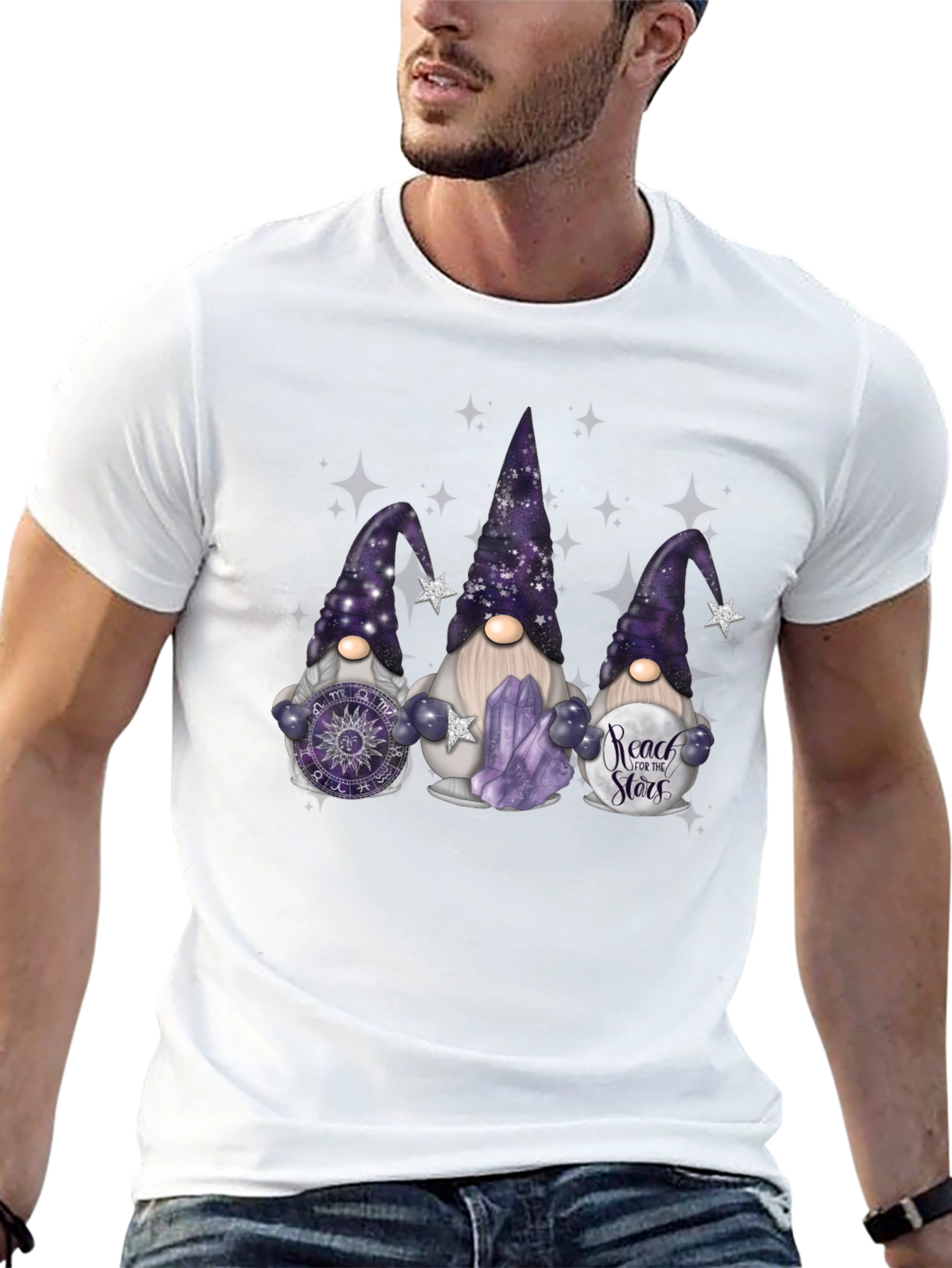 Gnome T-Shirt: Reach for the Stars!