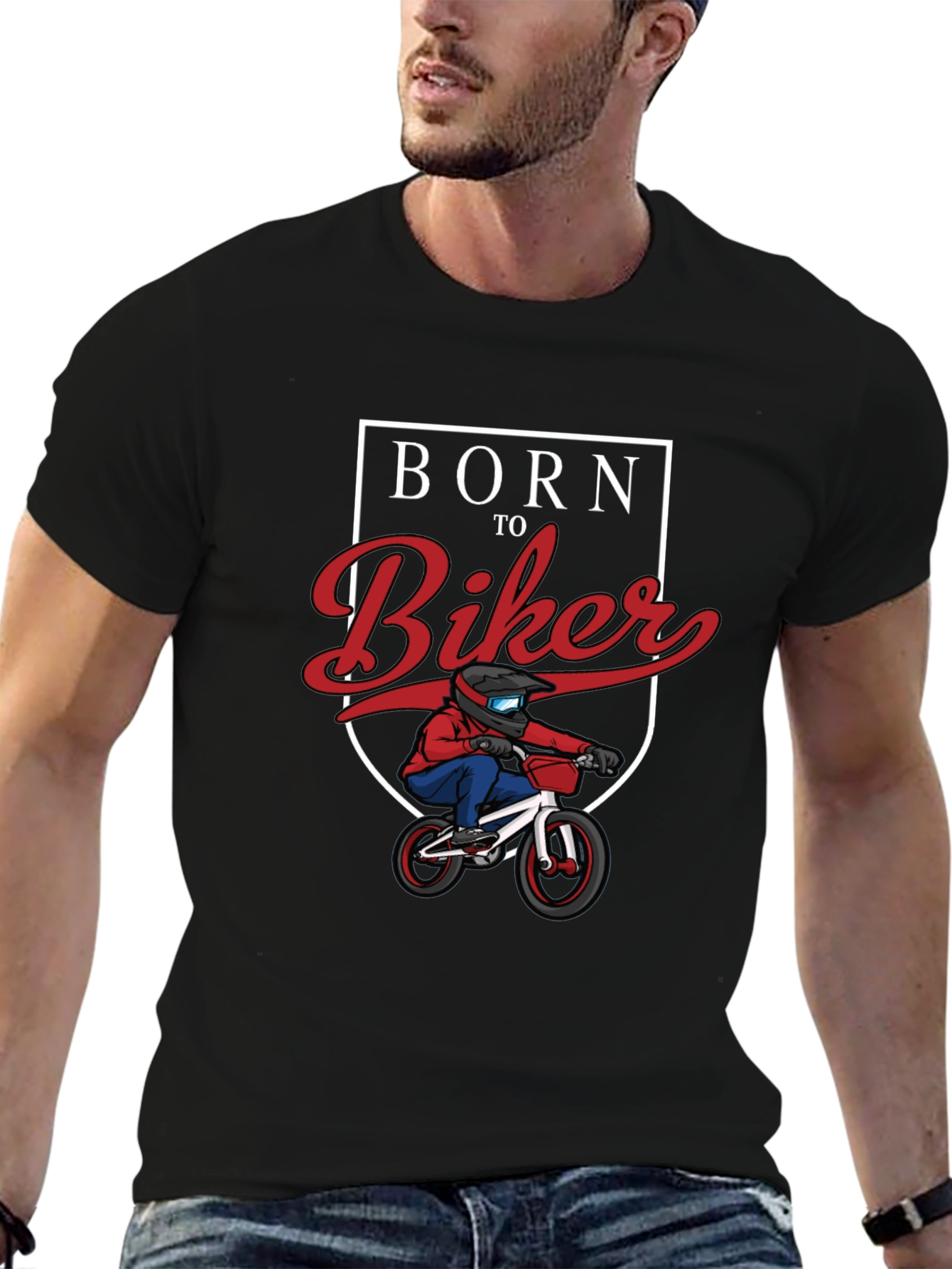 Born to Biker Graphic T-Shirt