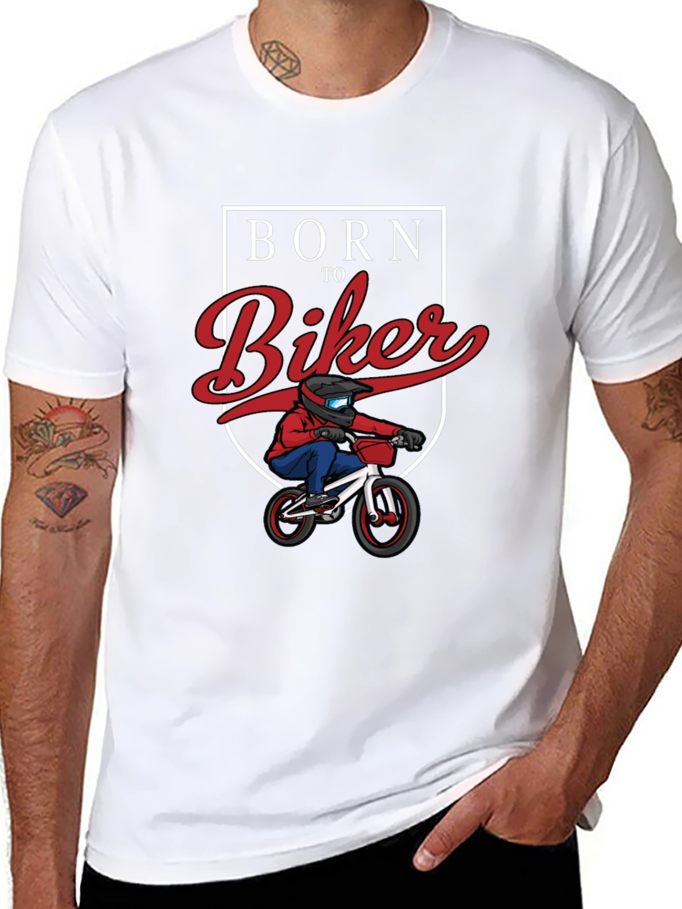 Born to Biker Graphic T-Shirt
