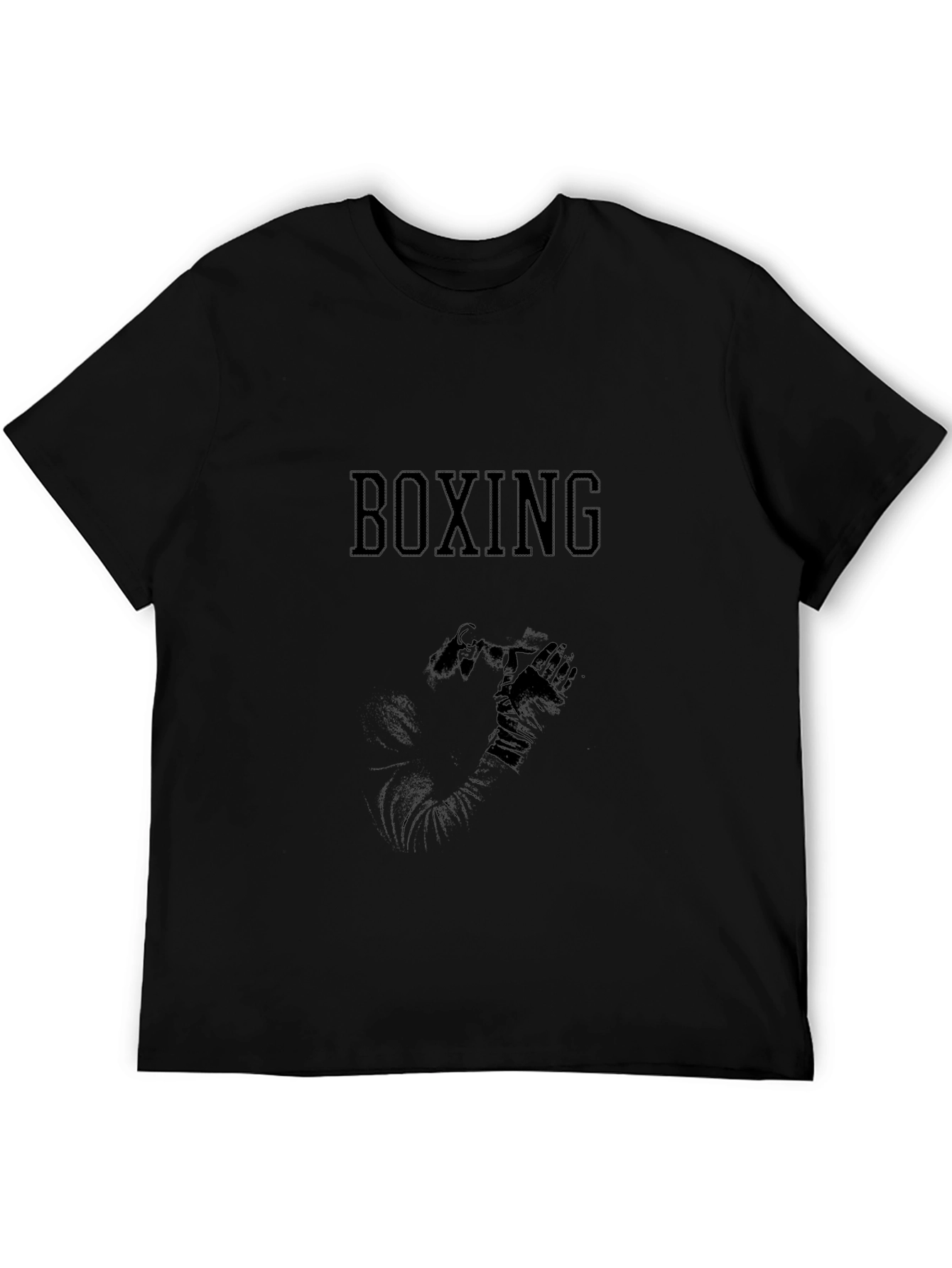 Boxing Graphic T-Shirt - Athletic Black Tee