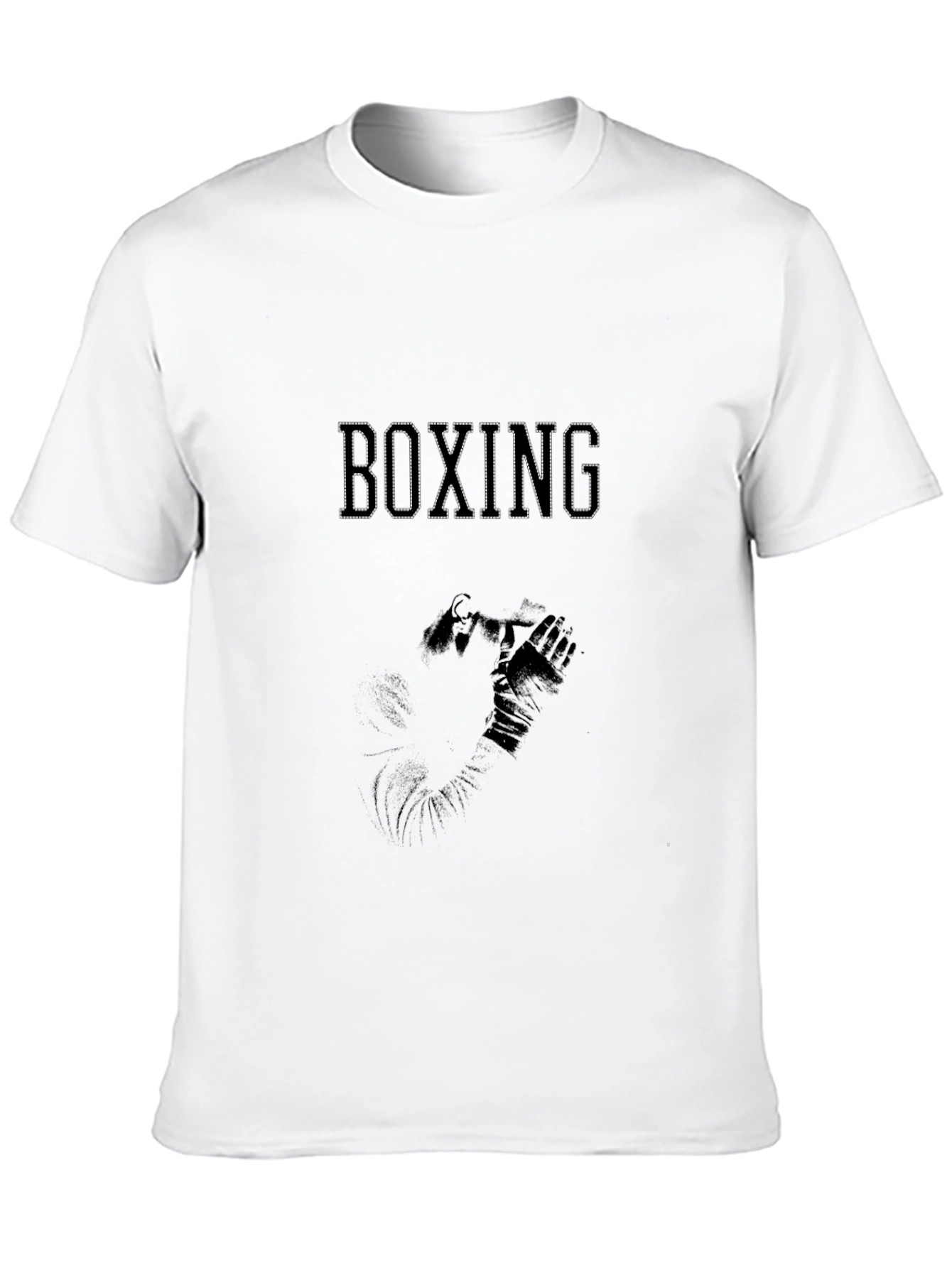 Boxing Graphic T-Shirt - Athletic Black Tee