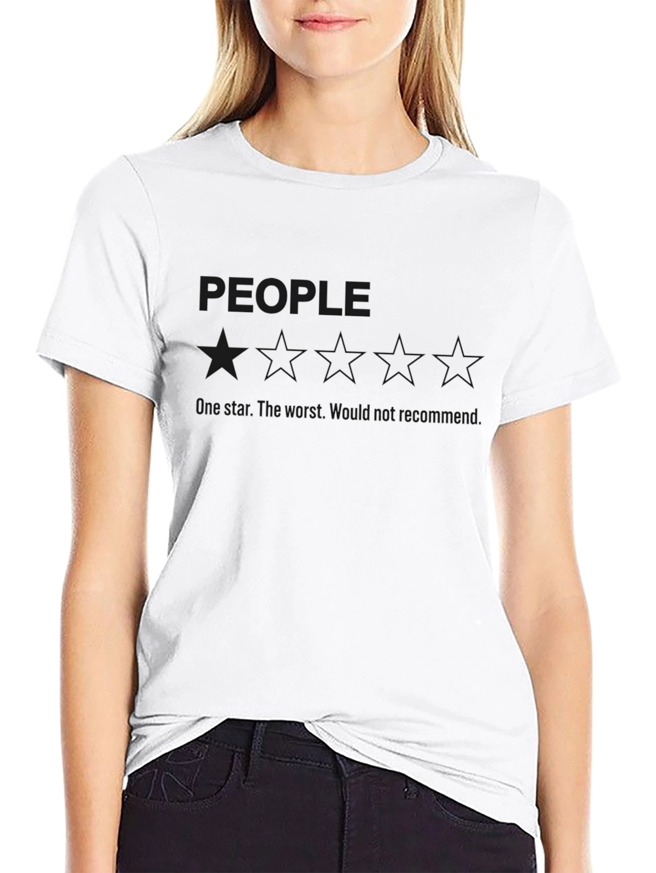 People 3 Stars T-Shirt - Sarcastic Tee
