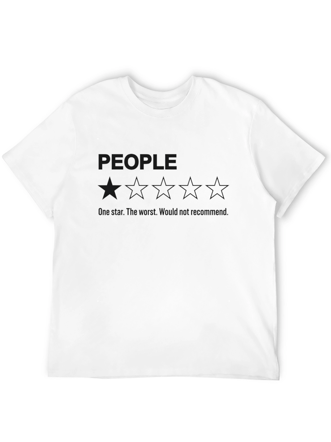 People 3 Stars T-Shirt - Sarcastic Tee