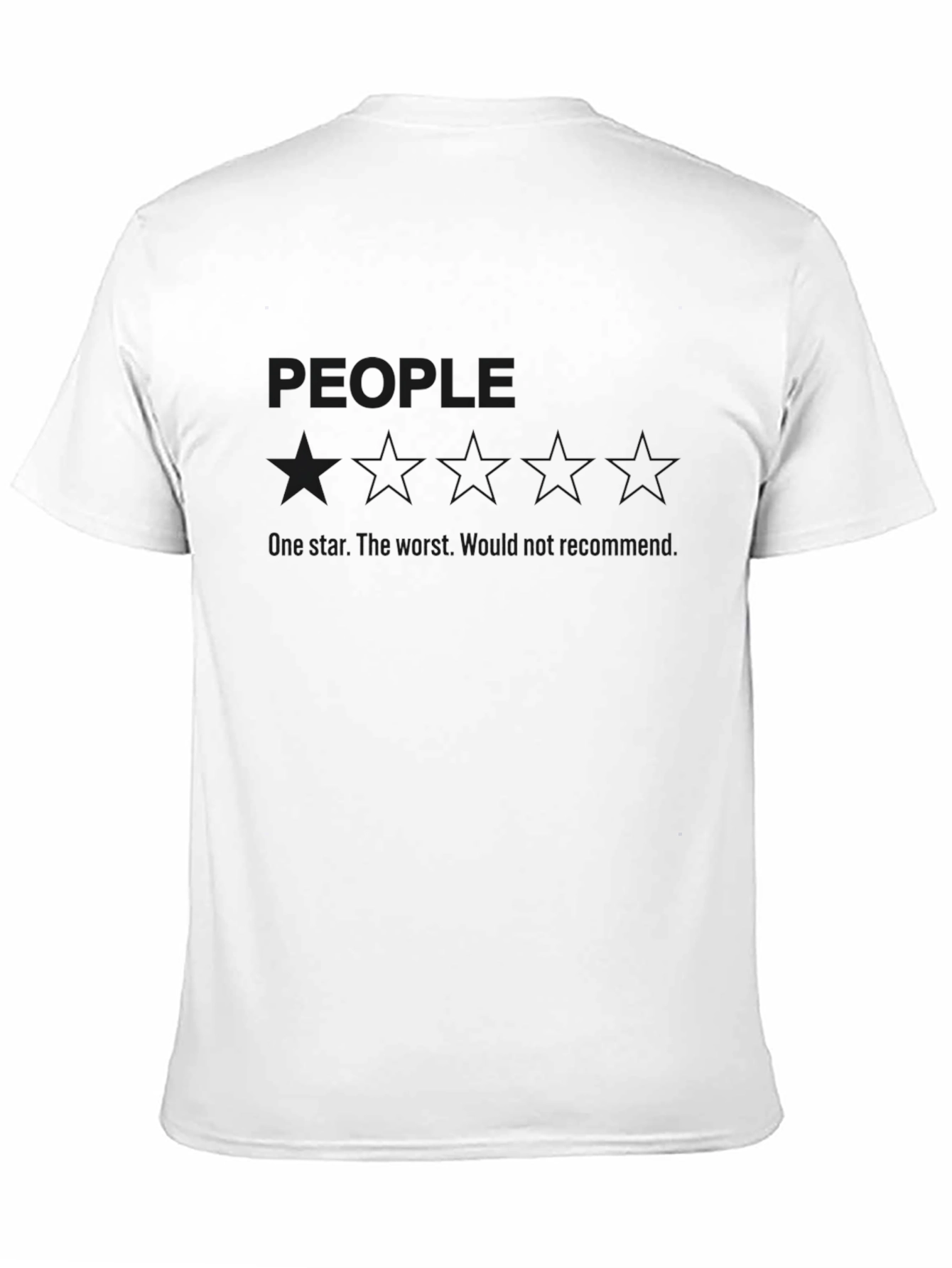 People 3 Stars T-Shirt - Sarcastic Tee