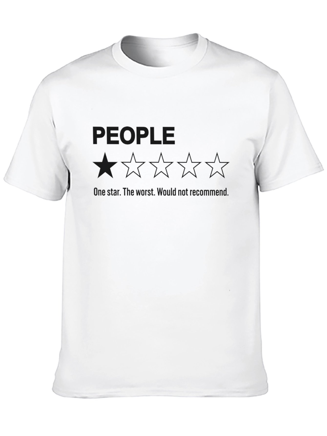 People 3 Stars T-Shirt - Sarcastic Tee