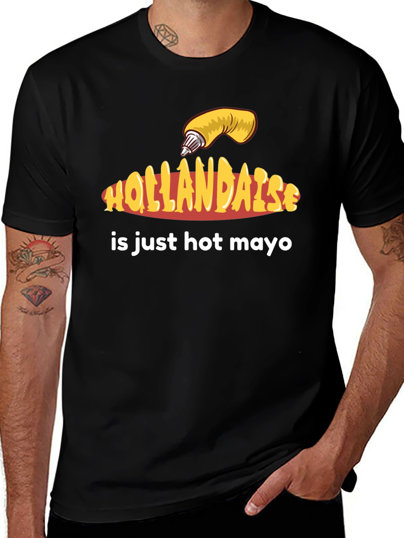 Hollandaise Hot Mayo T-Shirt - Funny Foodie Tee