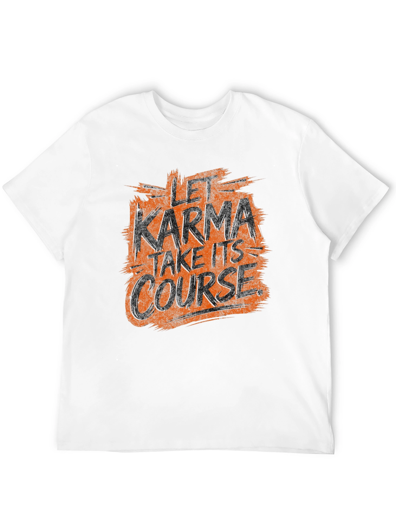 Let Karma Take Its Course Black Graphic Tee