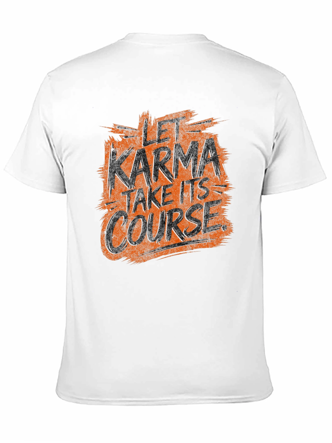 Let Karma Take Its Course Black Graphic Tee