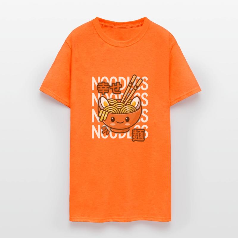 Kawaii Ramen Noodle Bowl Noodles Orange