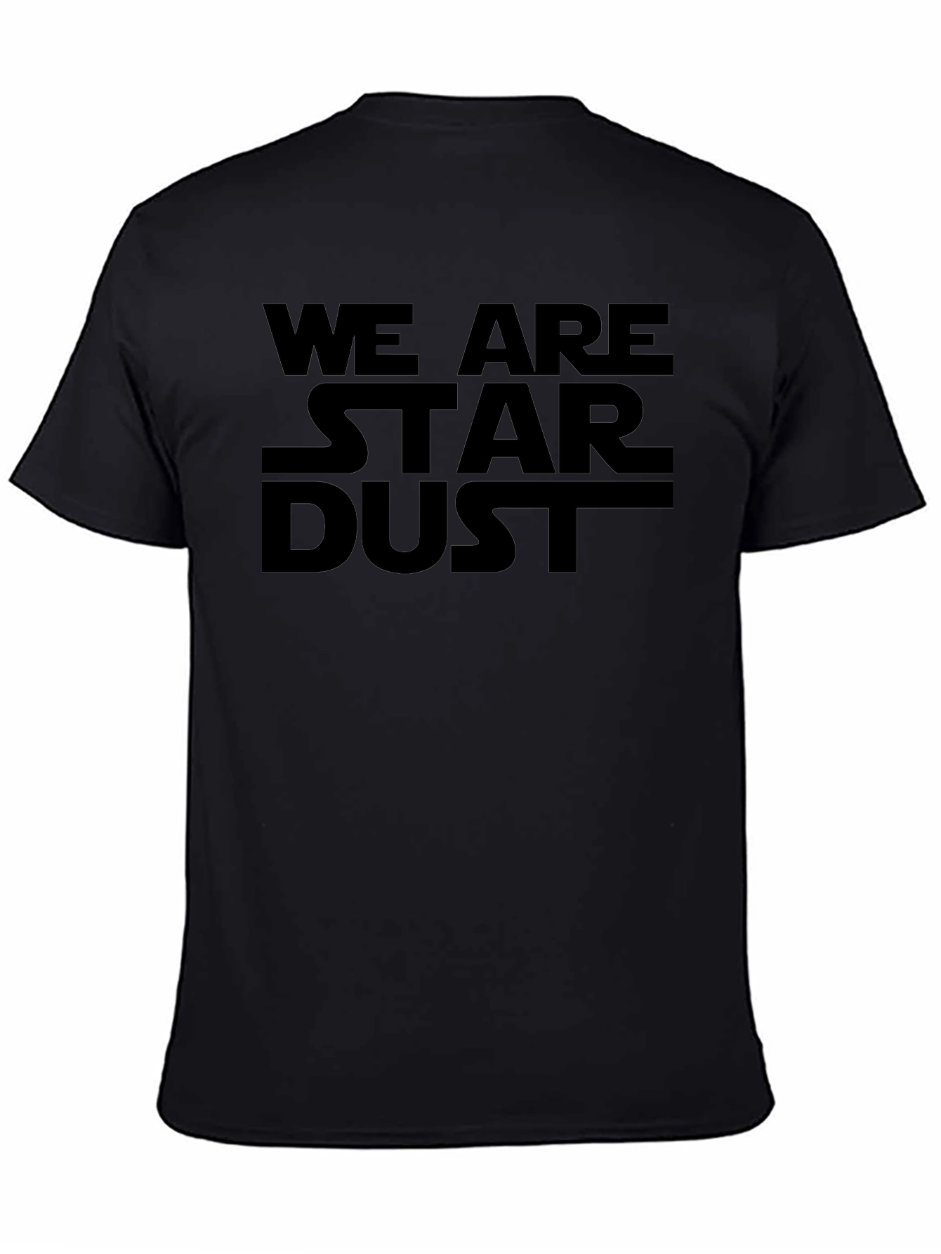 We Are Stardust Graphic Tee - Black Cotton T-Shirt