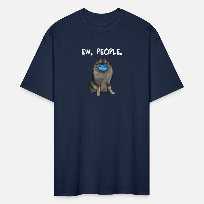 Keeshond Ew People Dog Wearing Face