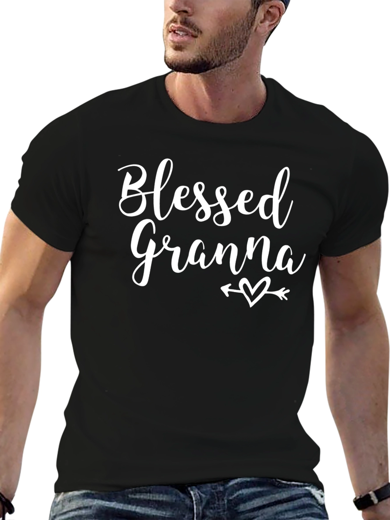Blessed Granna Graphic T-Shirt - Black