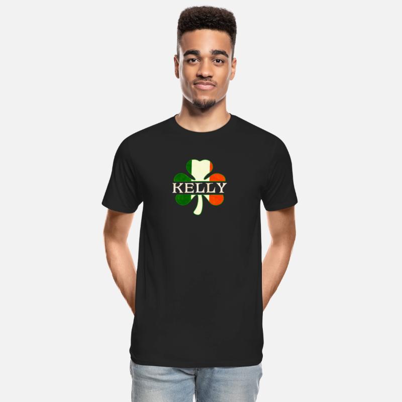 Kelly Irish Surname Ireland Flag Shamrock
