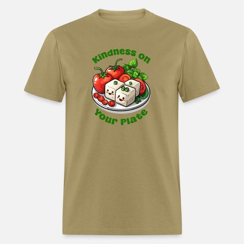 Kindness On Your Plate Vegan Funny Cute Tofu