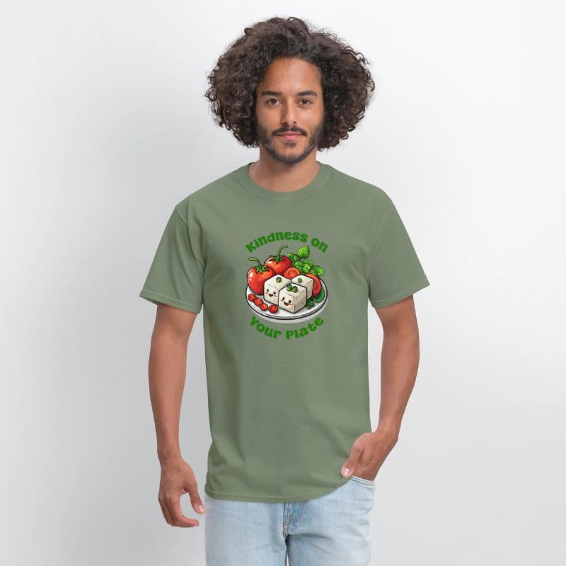 Kindness On Your Plate Vegan Funny Cute Tofu