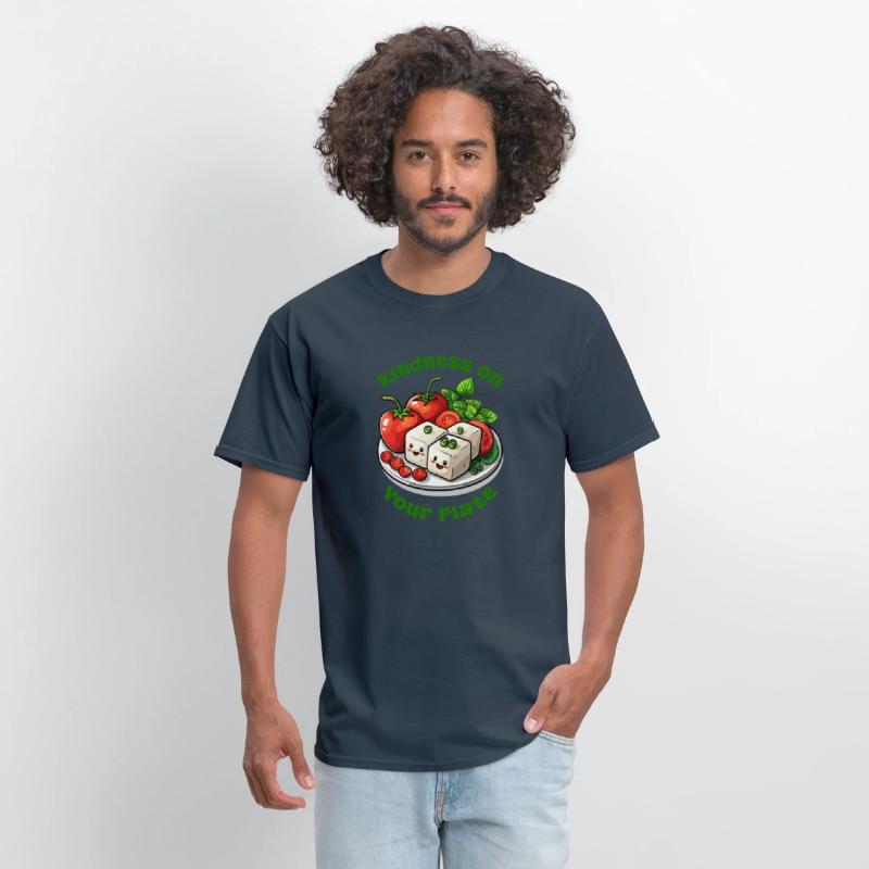 Kindness On Your Plate Vegan Funny Cute Tofu