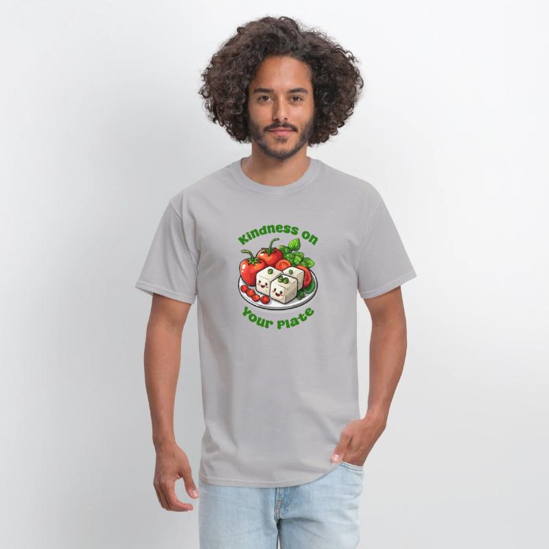 Kindness On Your Plate Vegan Funny Cute Tofu