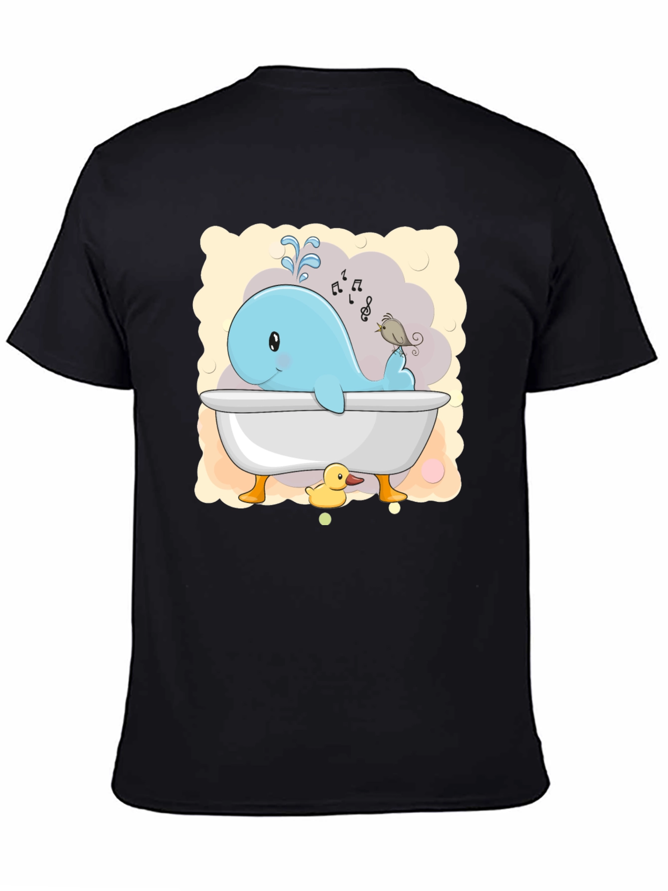 Cute Whale in Tub T-Shirt
