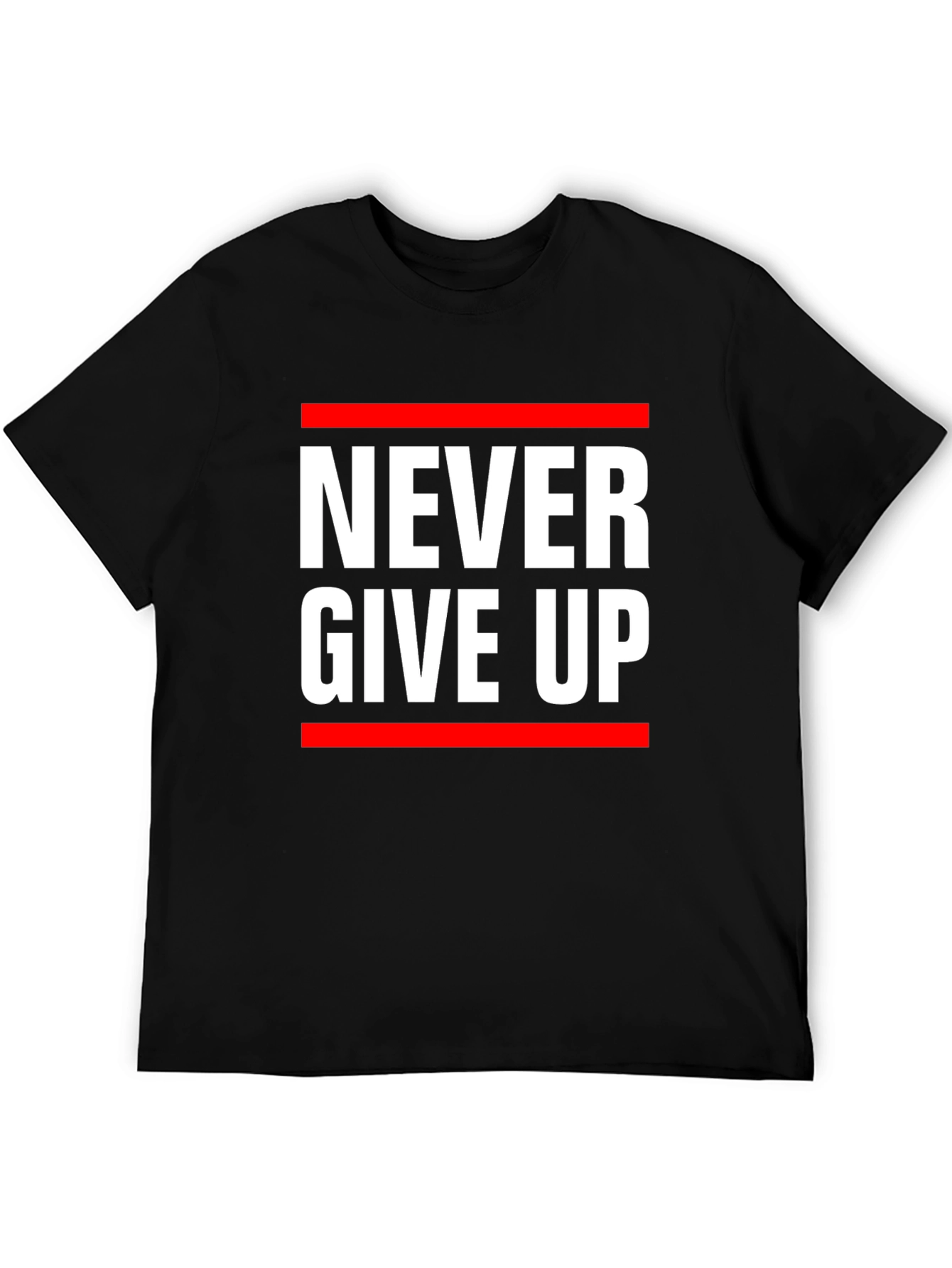 Never Give Up Graphic Tee - Motivational T-Shirt