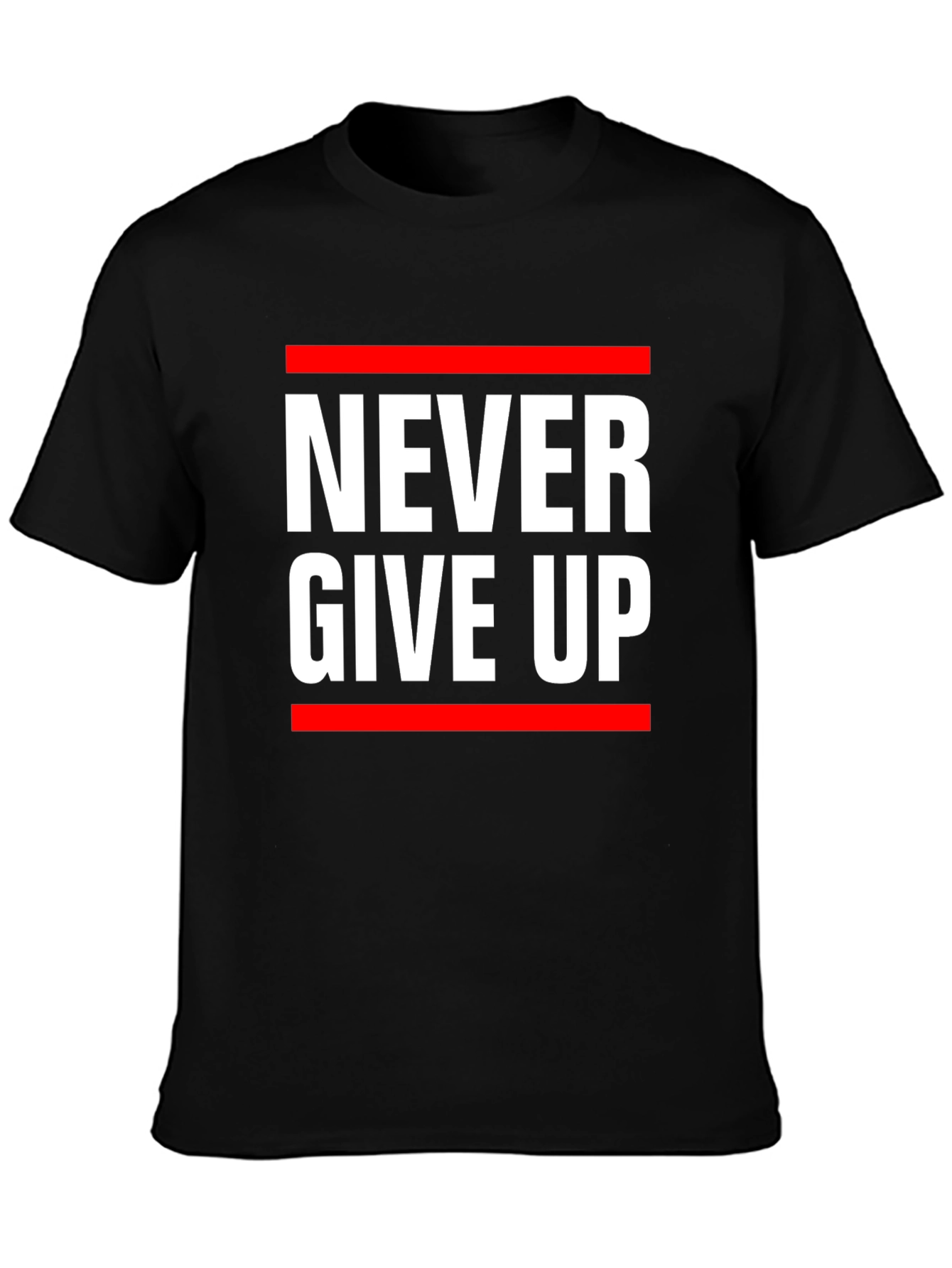 Never Give Up Graphic Tee - Motivational T-Shirt