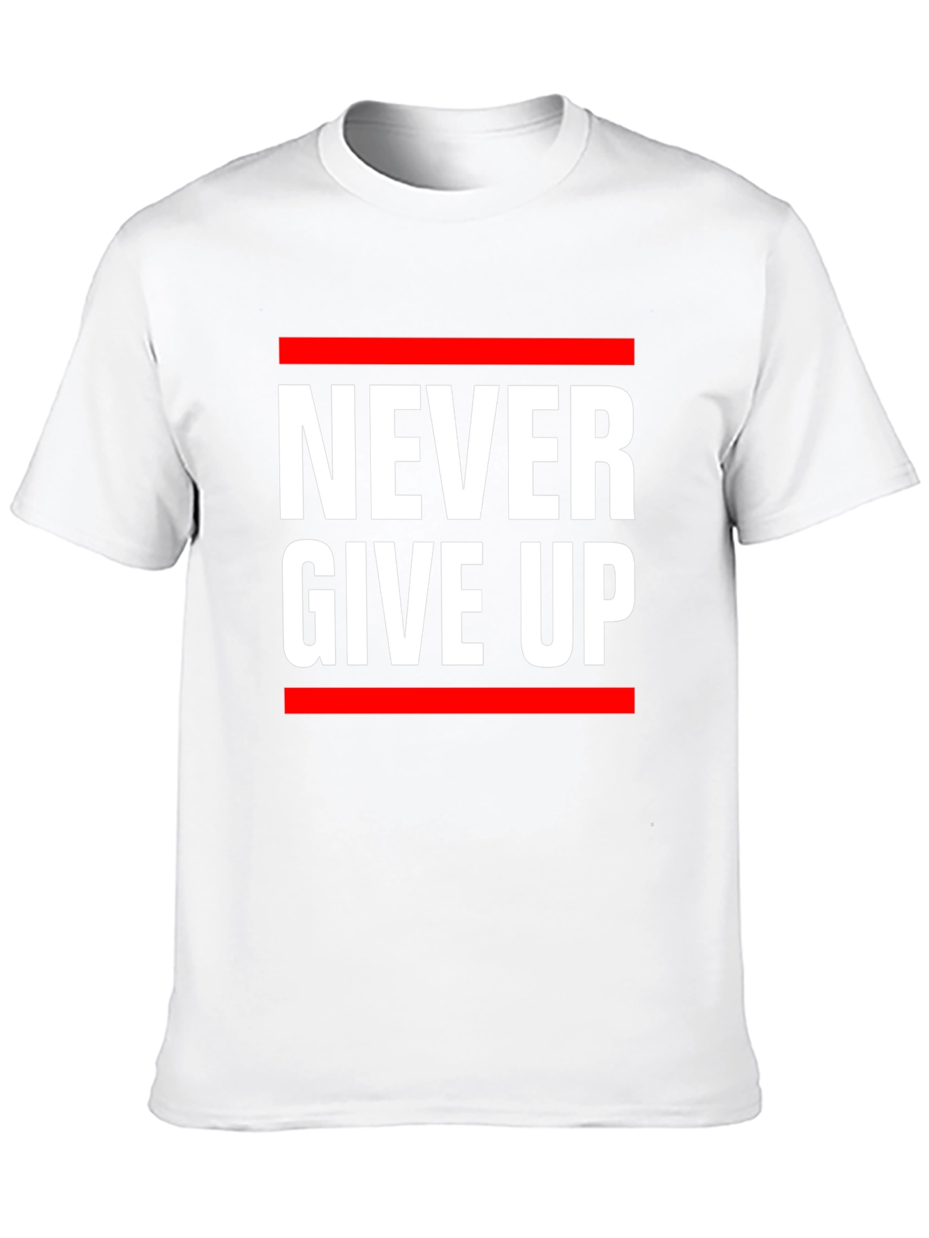 Never Give Up Graphic Tee - Motivational T-Shirt