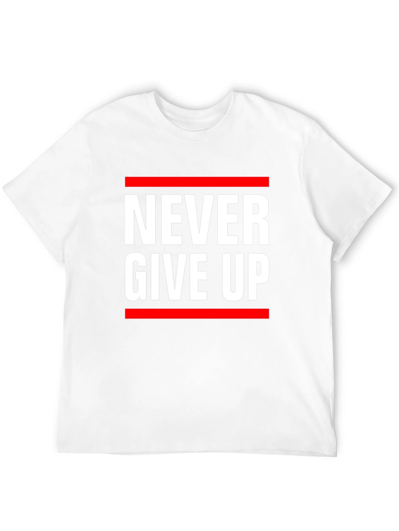 Never Give Up Graphic Tee - Motivational T-Shirt