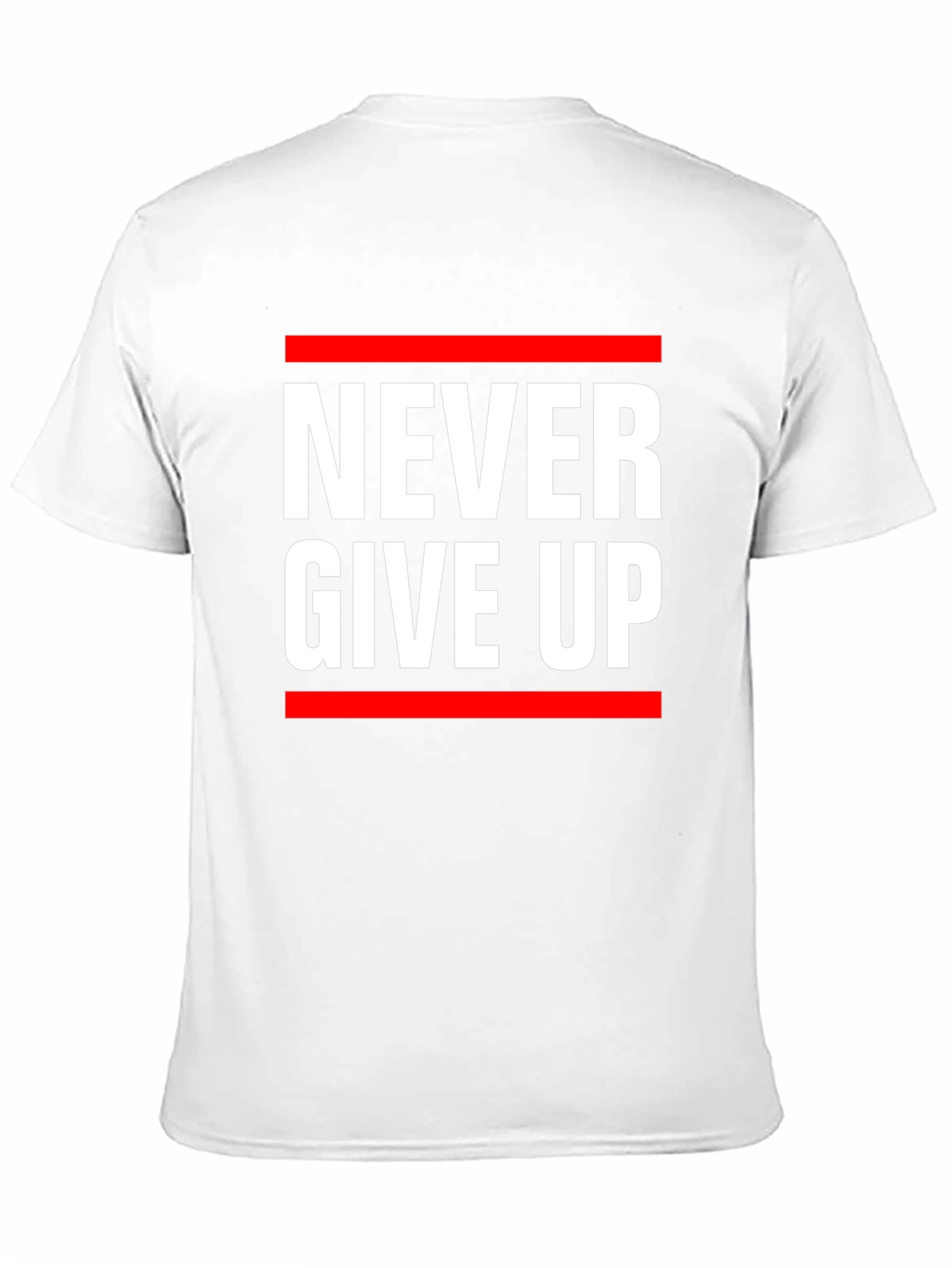 Never Give Up Graphic Tee - Motivational T-Shirt