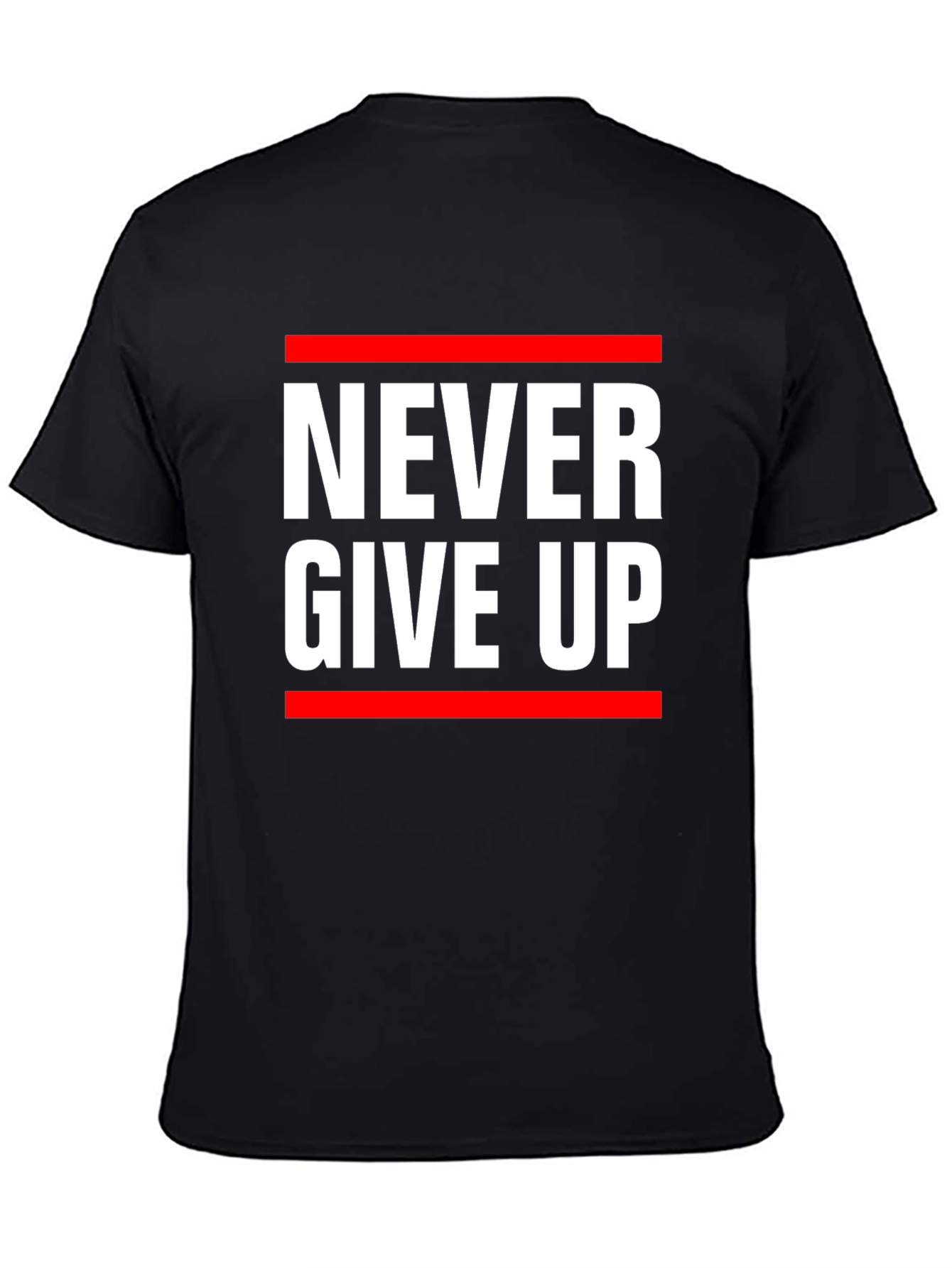 Never Give Up Graphic Tee - Motivational T-Shirt