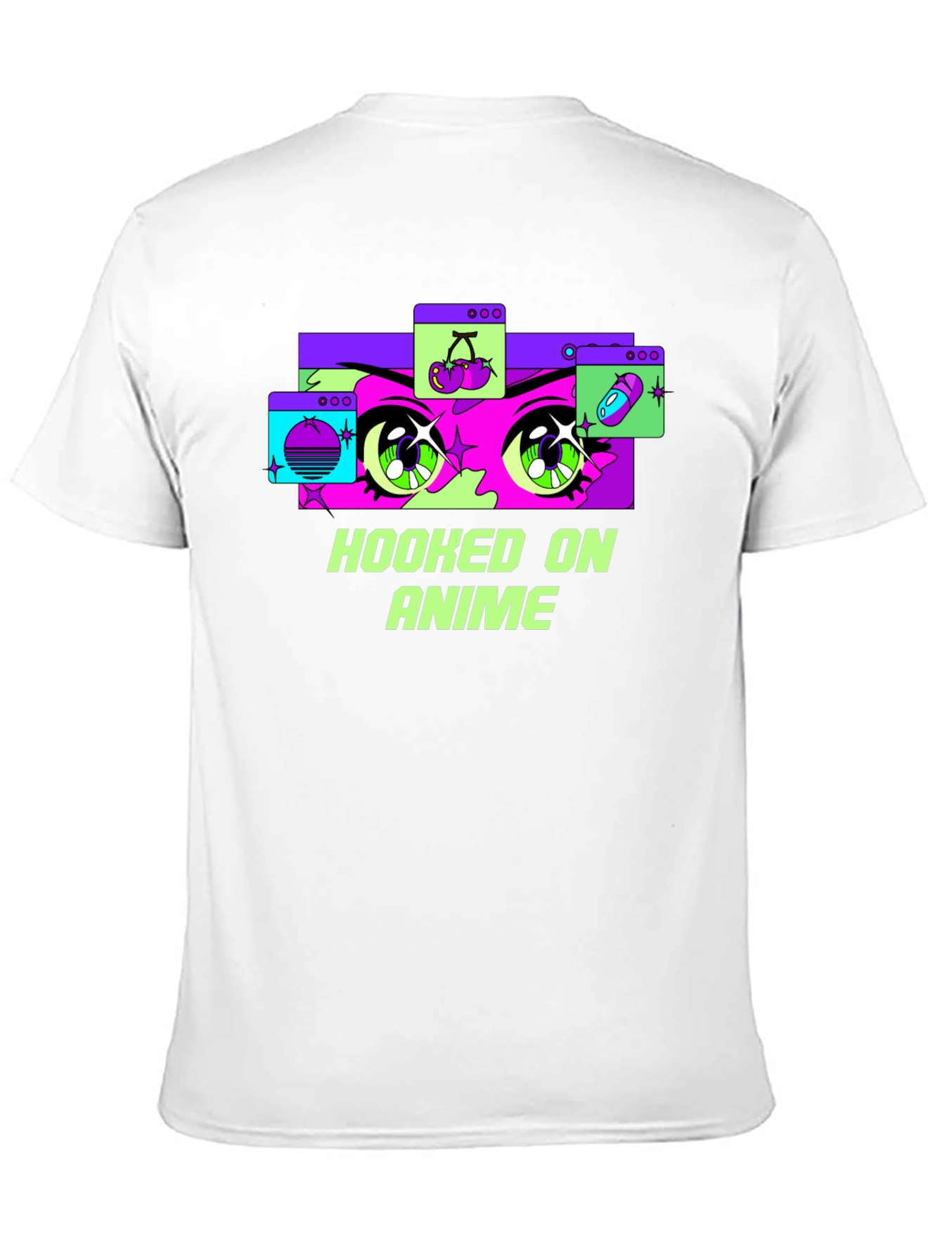 Hooked on Anime Black T-Shirt - Graphic Tee