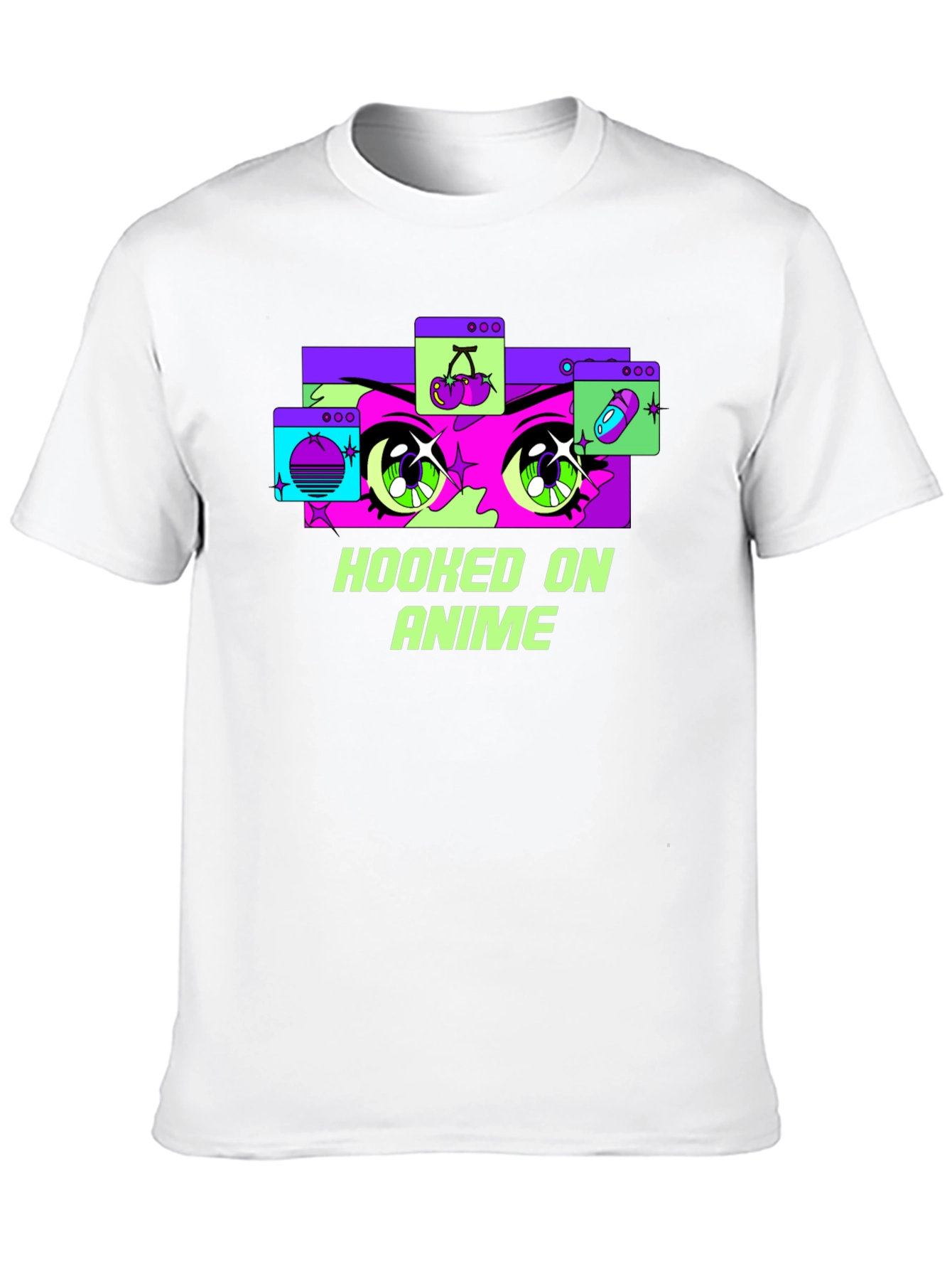 Hooked on Anime Black T-Shirt - Graphic Tee