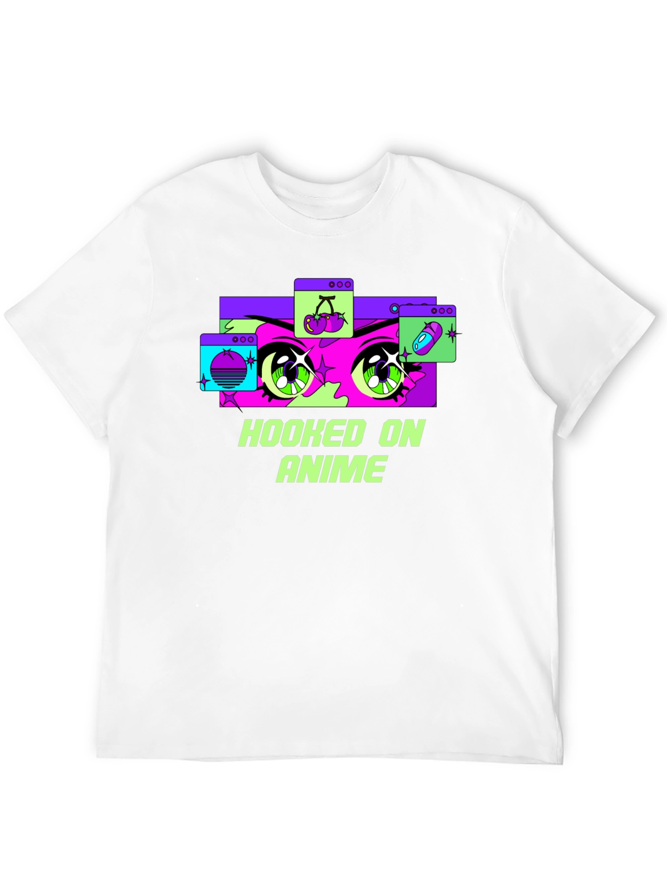 Hooked on Anime Black T-Shirt - Graphic Tee