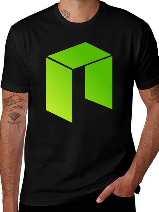 Green Cube Graphic Tee - Casual Comfort