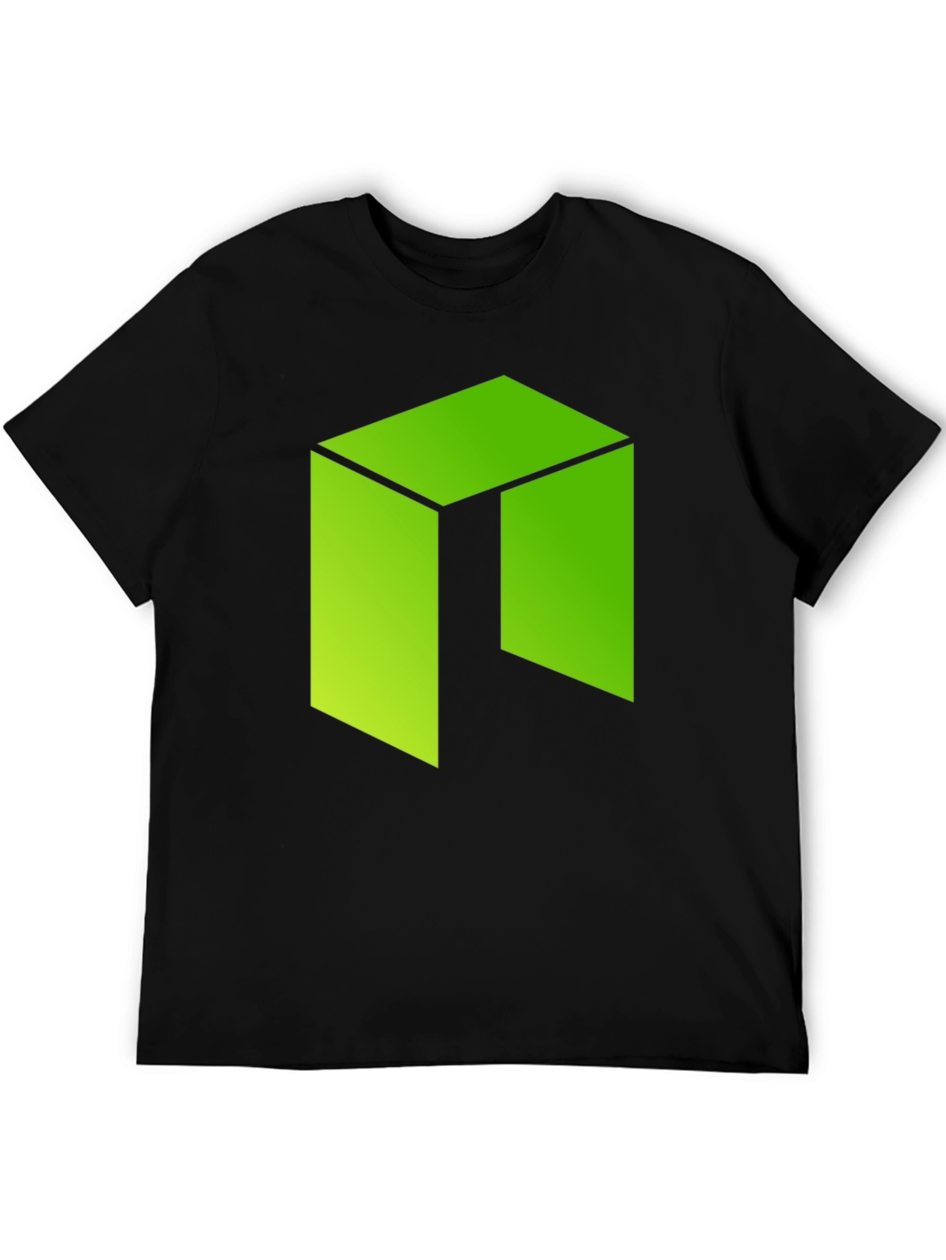 Green Cube Graphic Tee - Casual Comfort